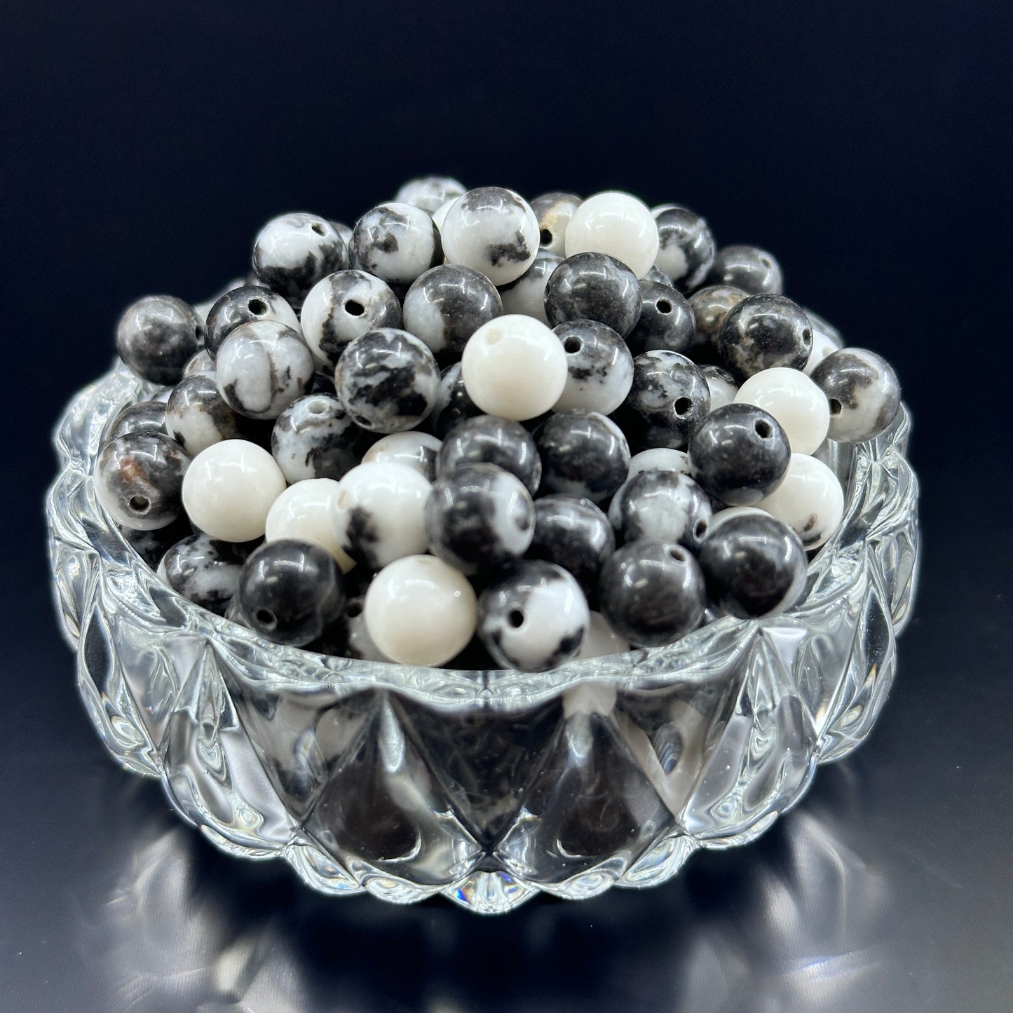 KEVI-DIY 8mm(±0.5mm) Natural Crystal Bead Set | 180 Beads + Free Elastic Strings & Charming Spacers | Make 8 Bracelets