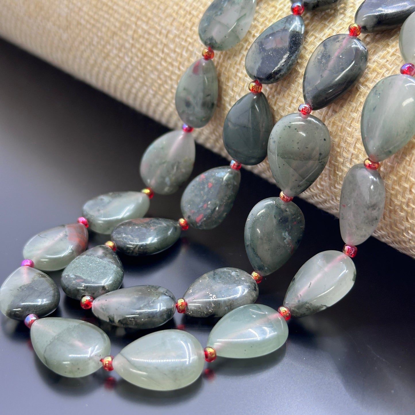 KEVI-DIY 【13*18mm】Natural Crystal Water Drop Shape Beads (20PCS/Strand)DIY Accessories Necklace Bracelet Hair Accessories Materials