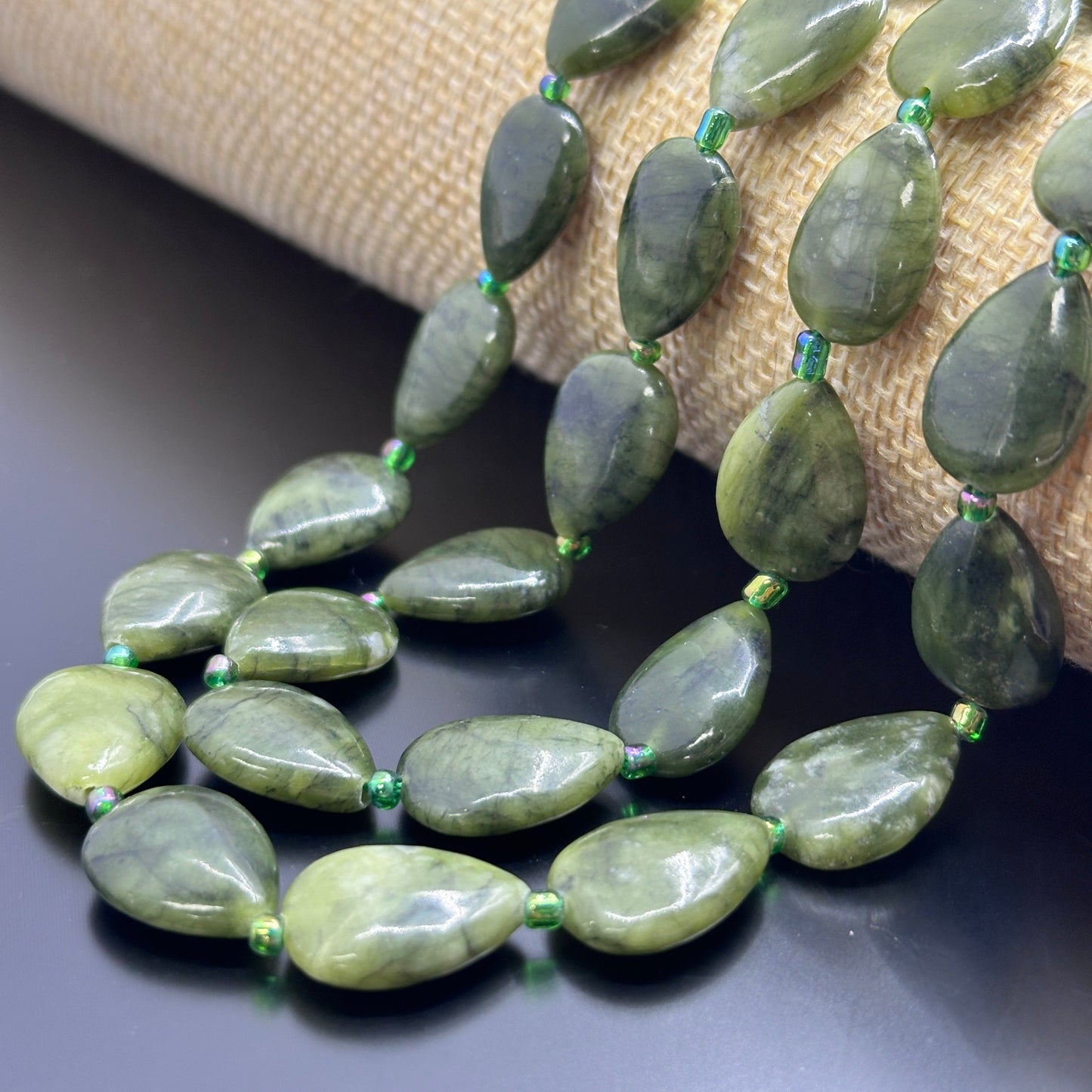 KEVI-DIY 【13*18mm】Natural Crystal Water Drop Shape Beads (20PCS/Strand)DIY Accessories Necklace Bracelet Hair Accessories Materials