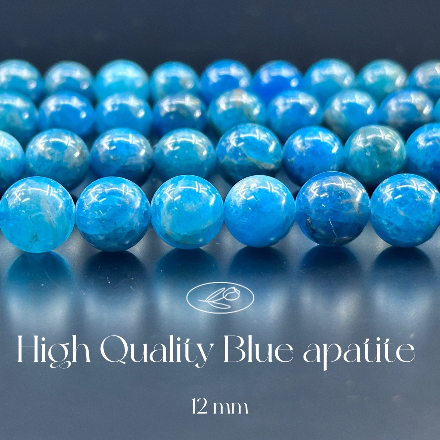 KEVI-DIY-【12 MM】Natural Crystal Beads (1 Strand about 32PCS)