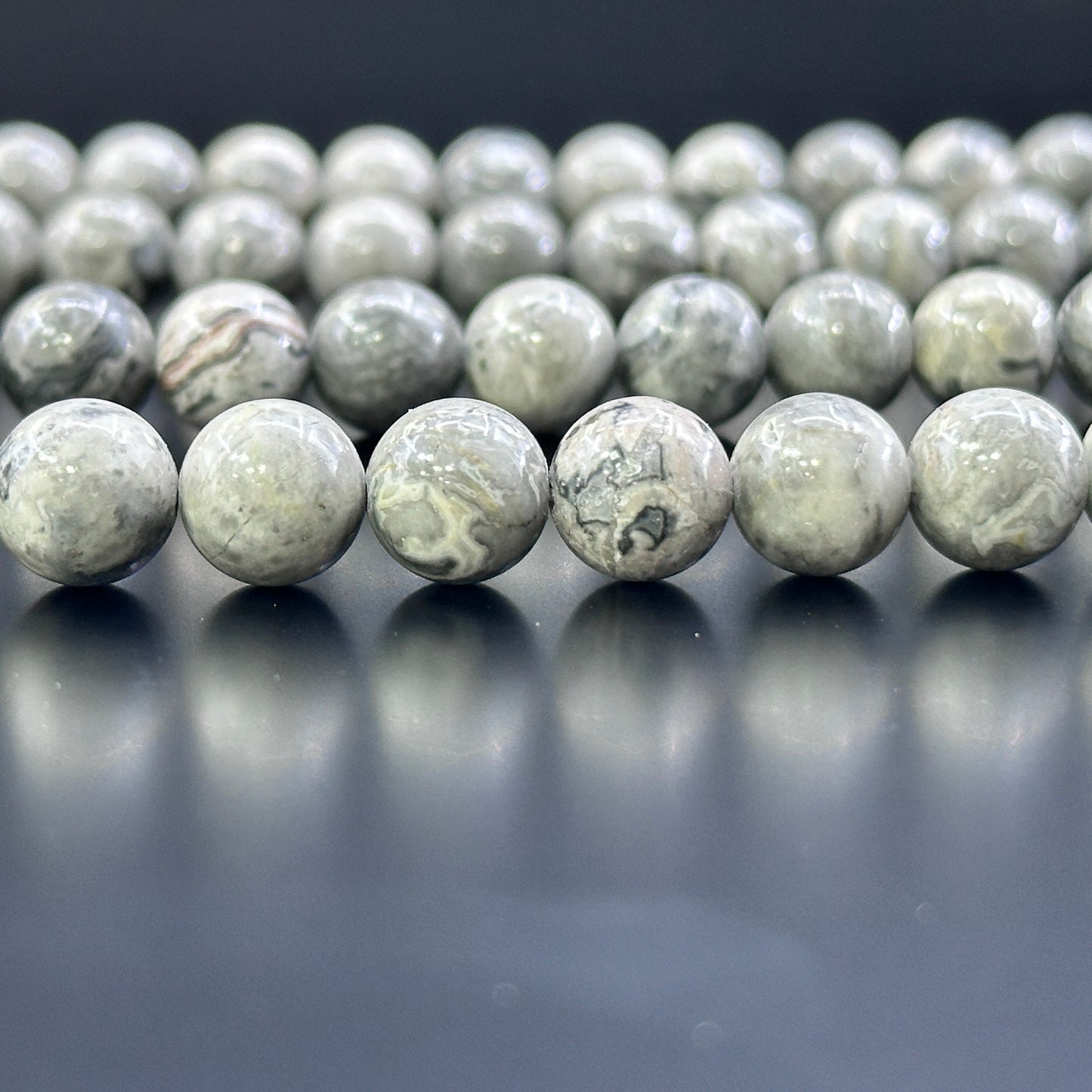KEVI-DIY-【10 MM】Natural Crystal Beads (1 Strand about 36-40PCS)Semi-finished Crystal Beads