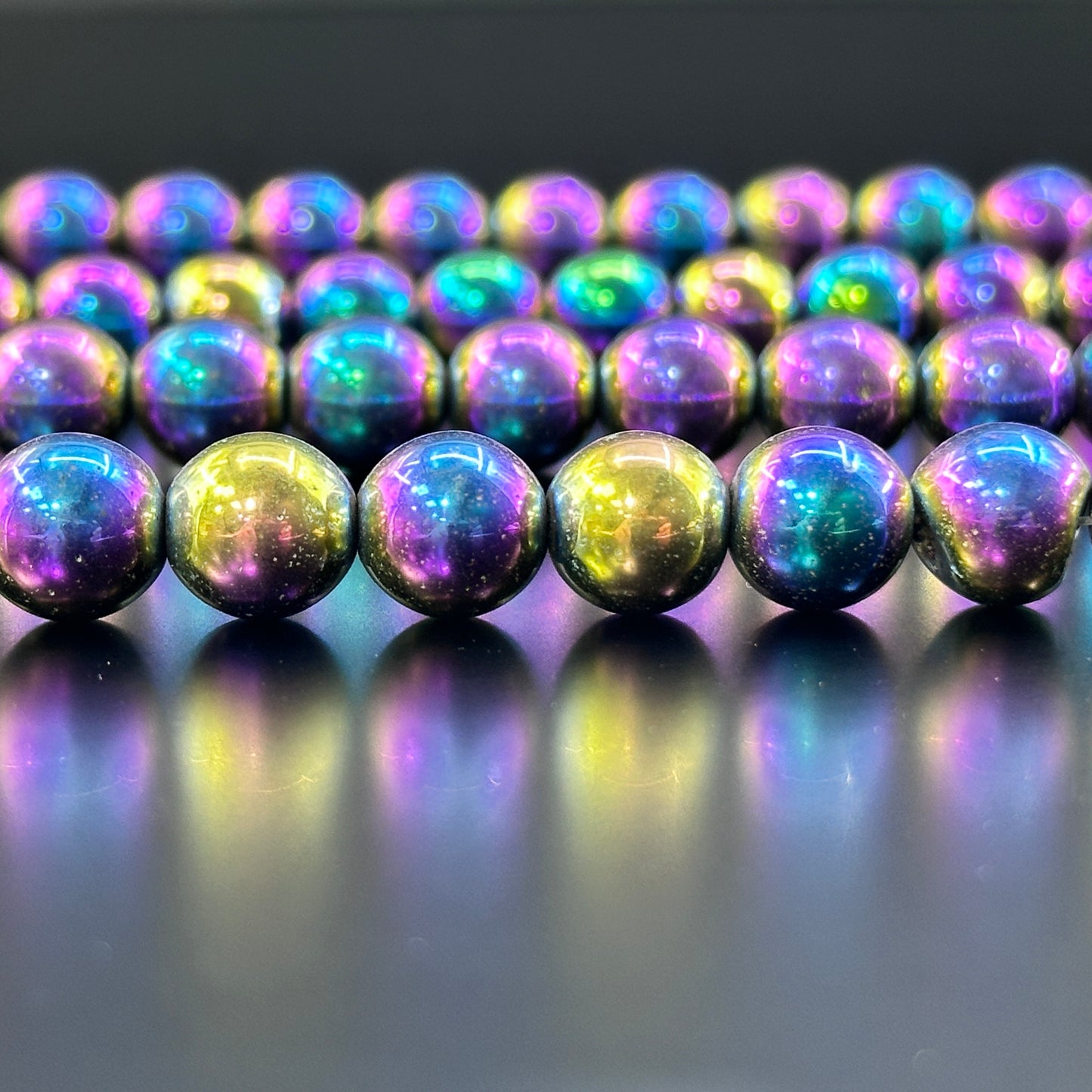 KEVI-DIY-【10 MM】Natural Crystal Beads (1 Strand about 36-40PCS)Semi-finished Crystal Beads