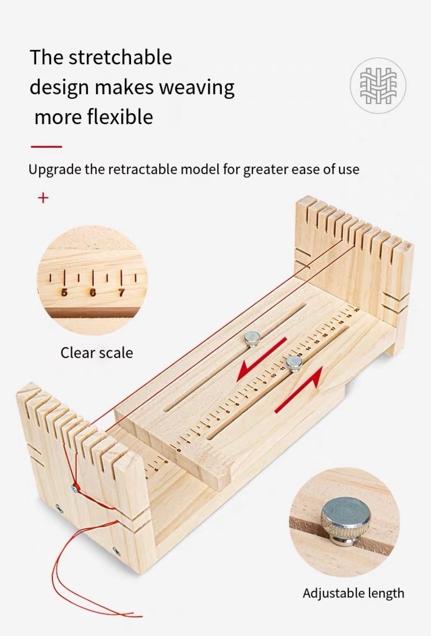 Solid wood handmade braiders rope braider braiding frame bracelet hand rope braiding flat knot diy tools Fixed Frame