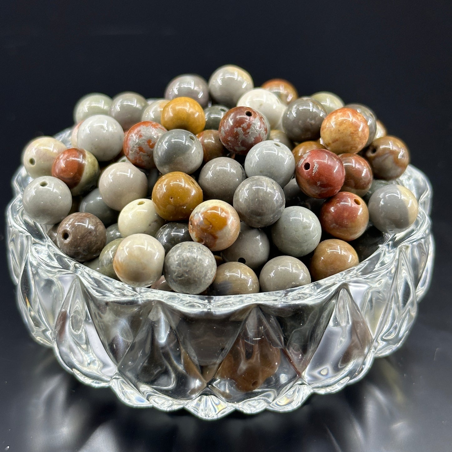 KEVI-DIY 8mm(±0.5mm) Natural Crystal Bead Set | 180 Beads + Free Elastic Strings & Charming Spacers | Make 8 Bracelets