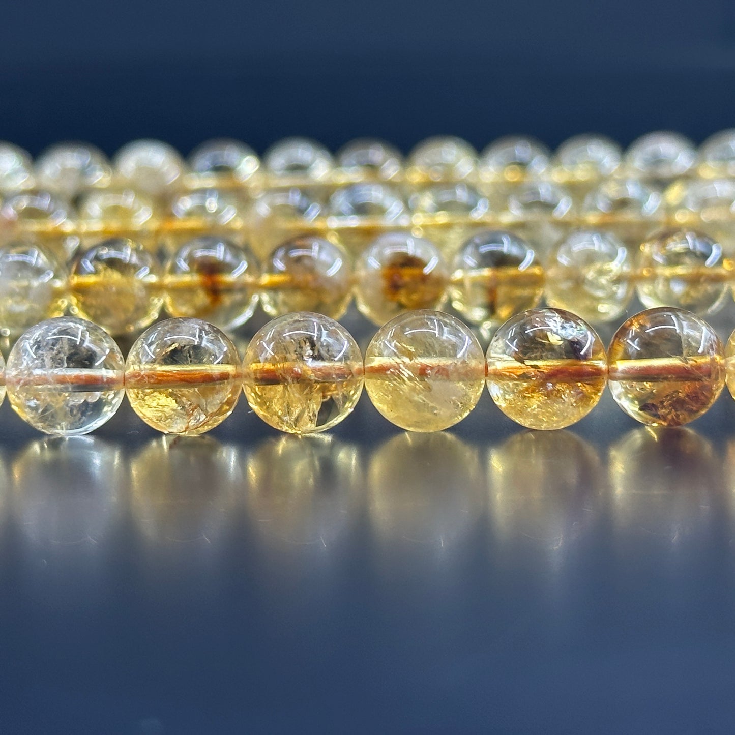 KEVI-DIY-【10 MM】Natural Crystal Beads (1 Strand about 36-40PCS)Semi-finished Crystal Beads
