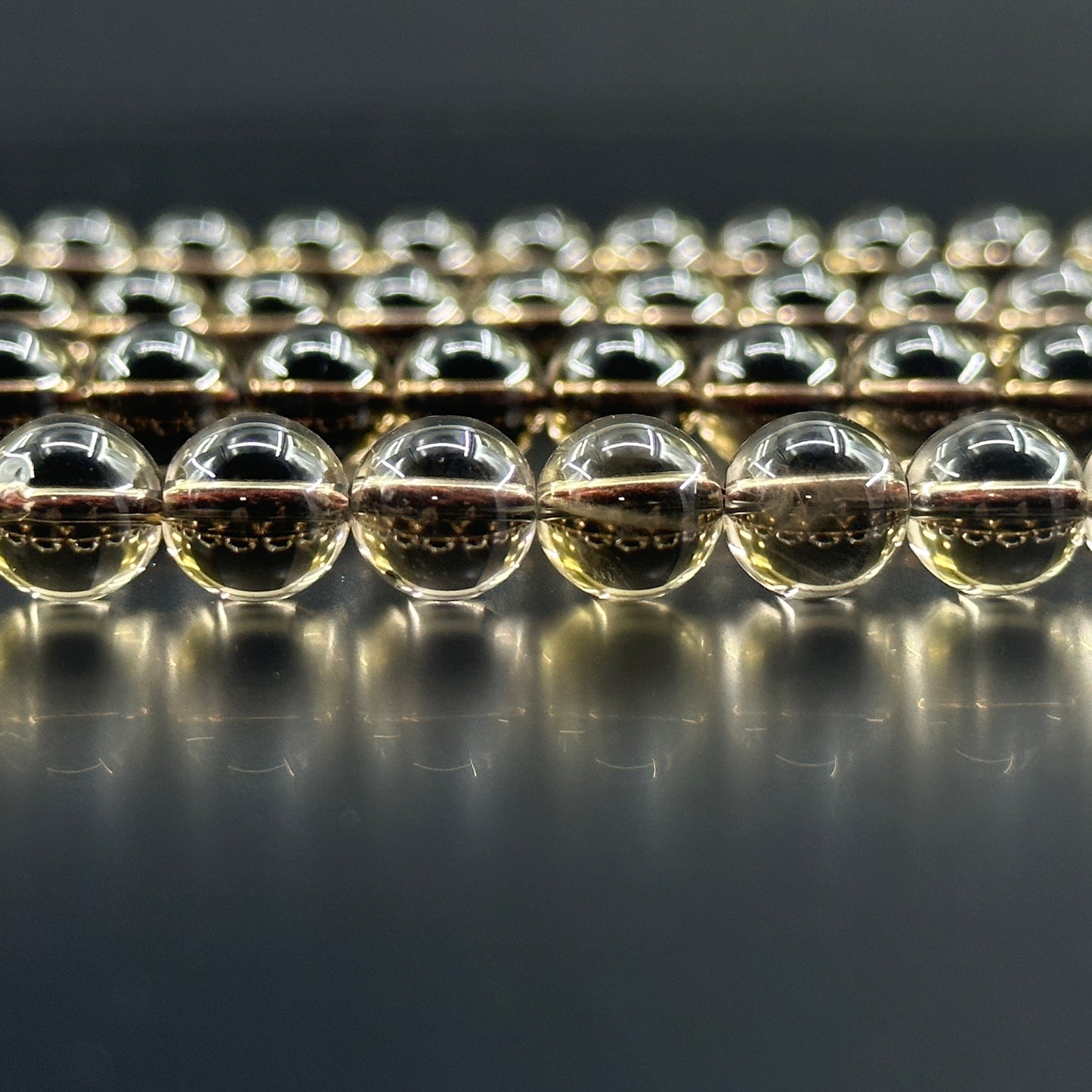 KEVI-DIY-【10 MM】Natural Crystal Beads (1 Strand about 36-40PCS)Semi-finished Crystal Beads