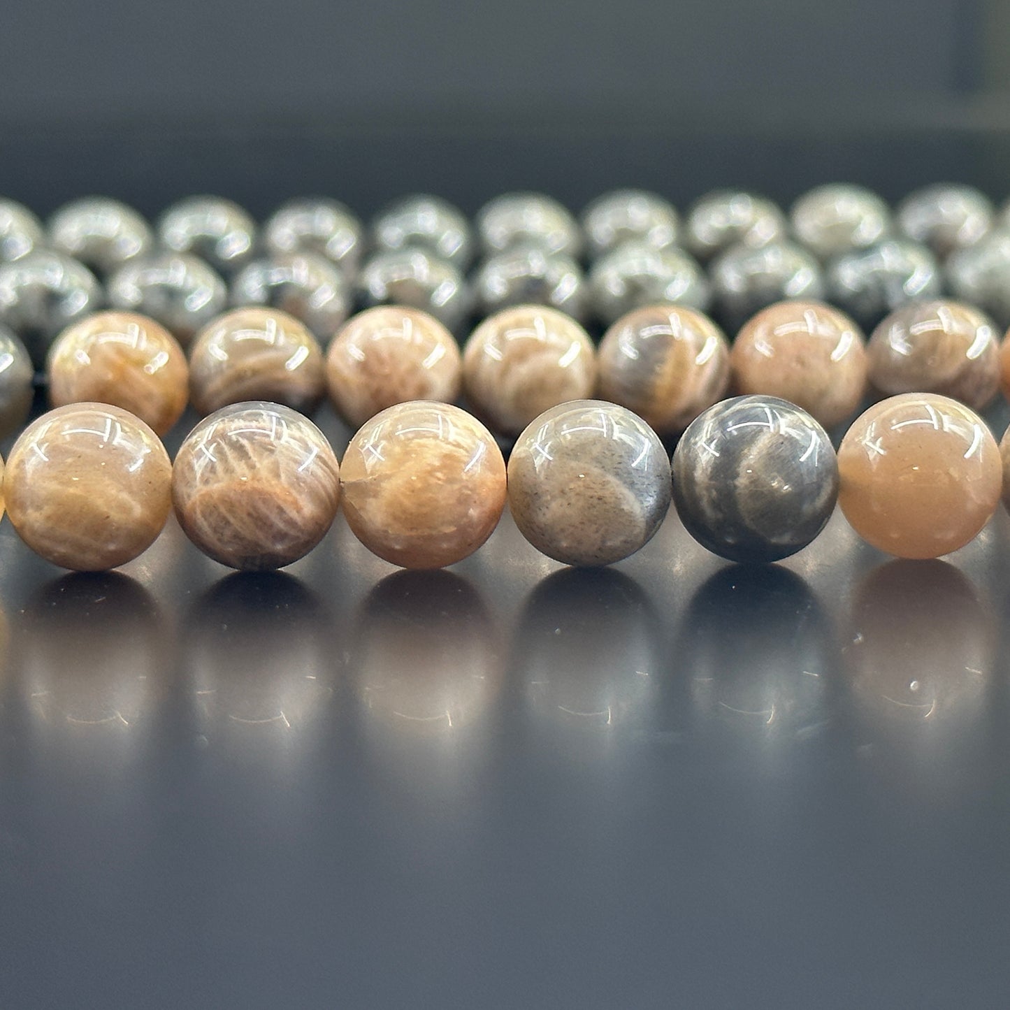 KEVI-DIY-【10 MM】Natural Crystal Beads (1 Strand about 36-40PCS)Semi-finished Crystal Beads