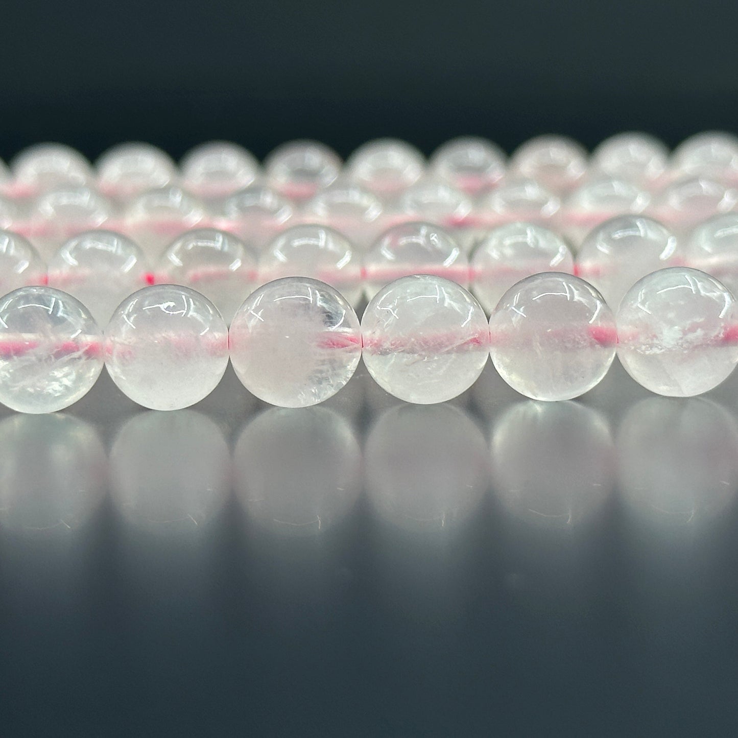 KEVI-DIY-【10 MM】Natural Crystal Beads (1 Strand about 36-40PCS)Semi-finished Crystal Beads