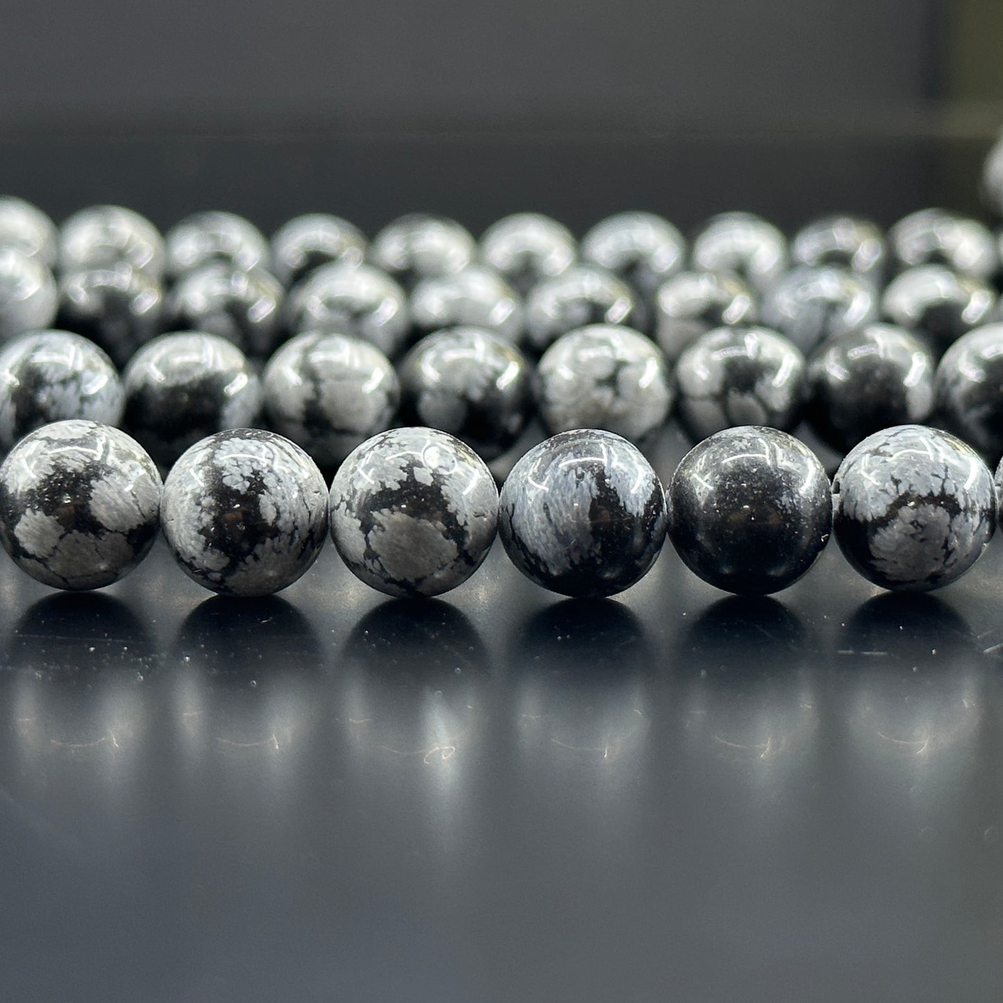KEVI-DIY-【10 MM】Natural Crystal Beads (1 Strand about 36-40PCS)Semi-finished Crystal Beads