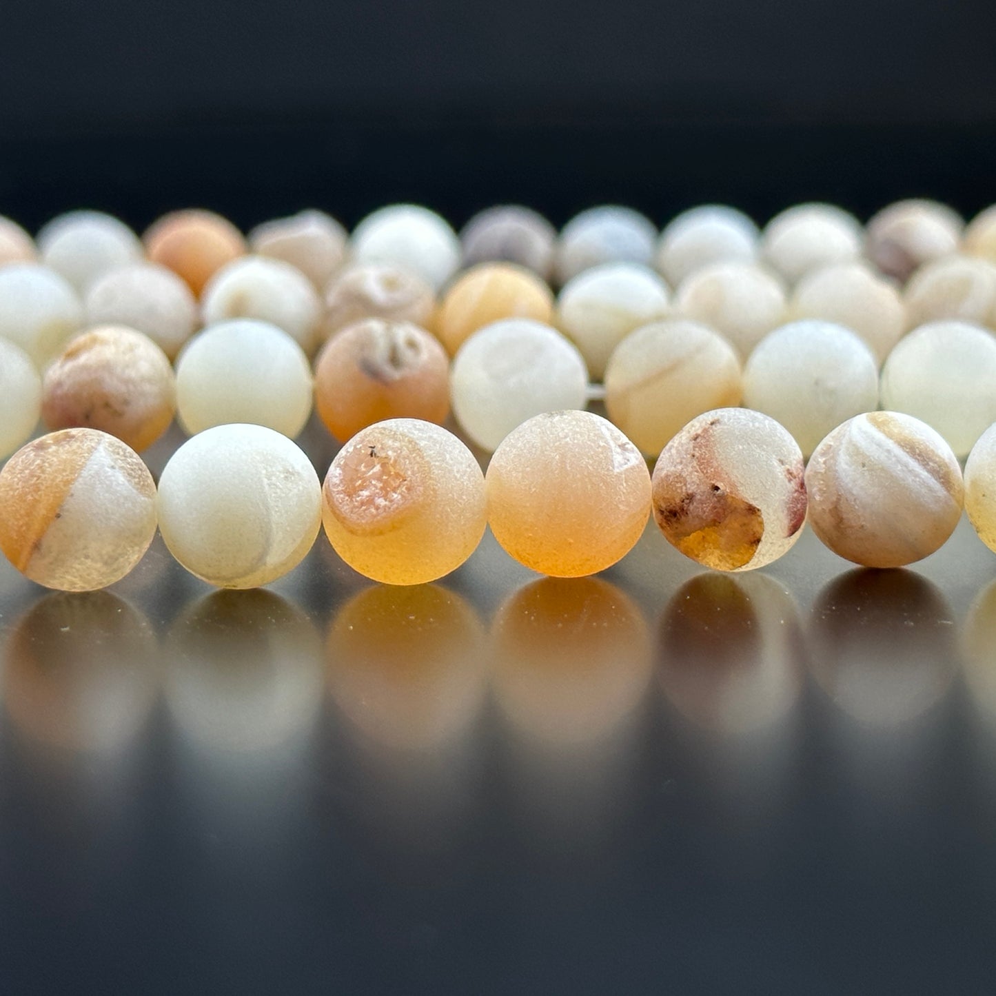 KEVI-DIY-【10 MM】Natural Crystal Beads (1 Strand about 36-40PCS)Semi-finished Crystal Beads