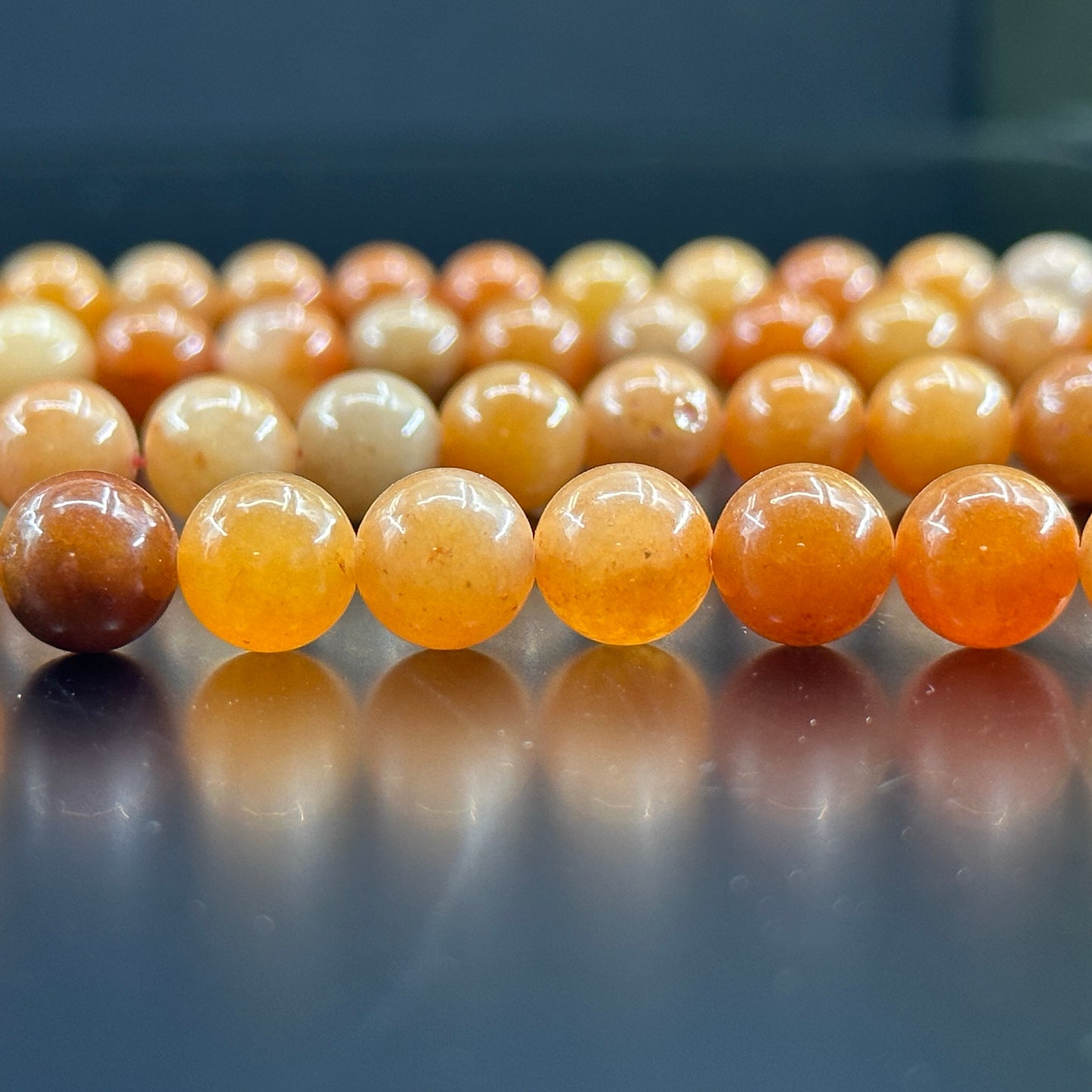 KEVI-DIY-【10 MM】Natural Crystal Beads (1 Strand about 36-40PCS)Semi-finished Crystal Beads