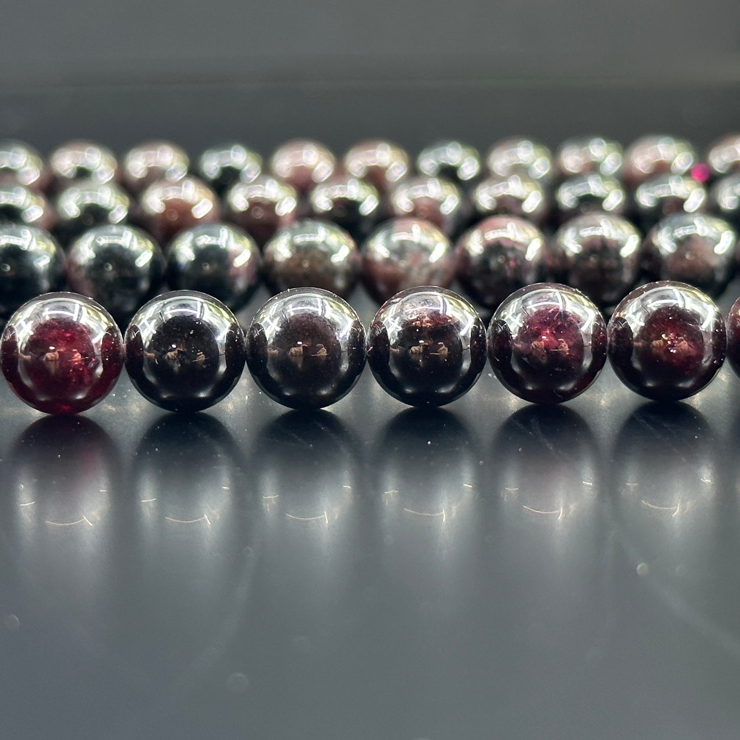 KEVI-DIY-【10 MM】Natural Crystal Beads (1 Strand about 36-40PCS)Semi-finished Crystal Beads