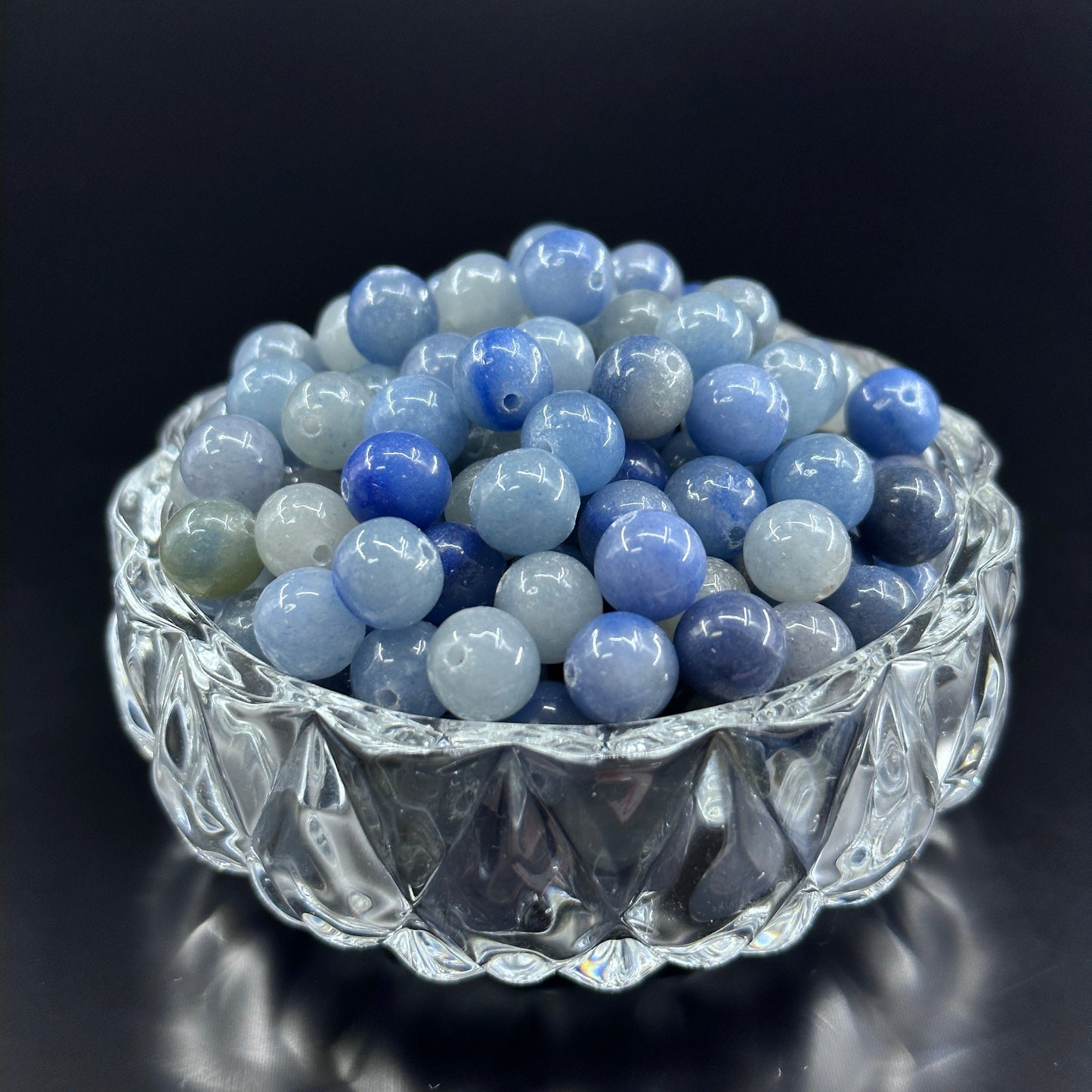 KEVI-DIY 8mm(±0.5mm) Natural Crystal Bead Set | 180 Beads + Free Elastic Strings & Charming Spacers | Make 8 Bracelets
