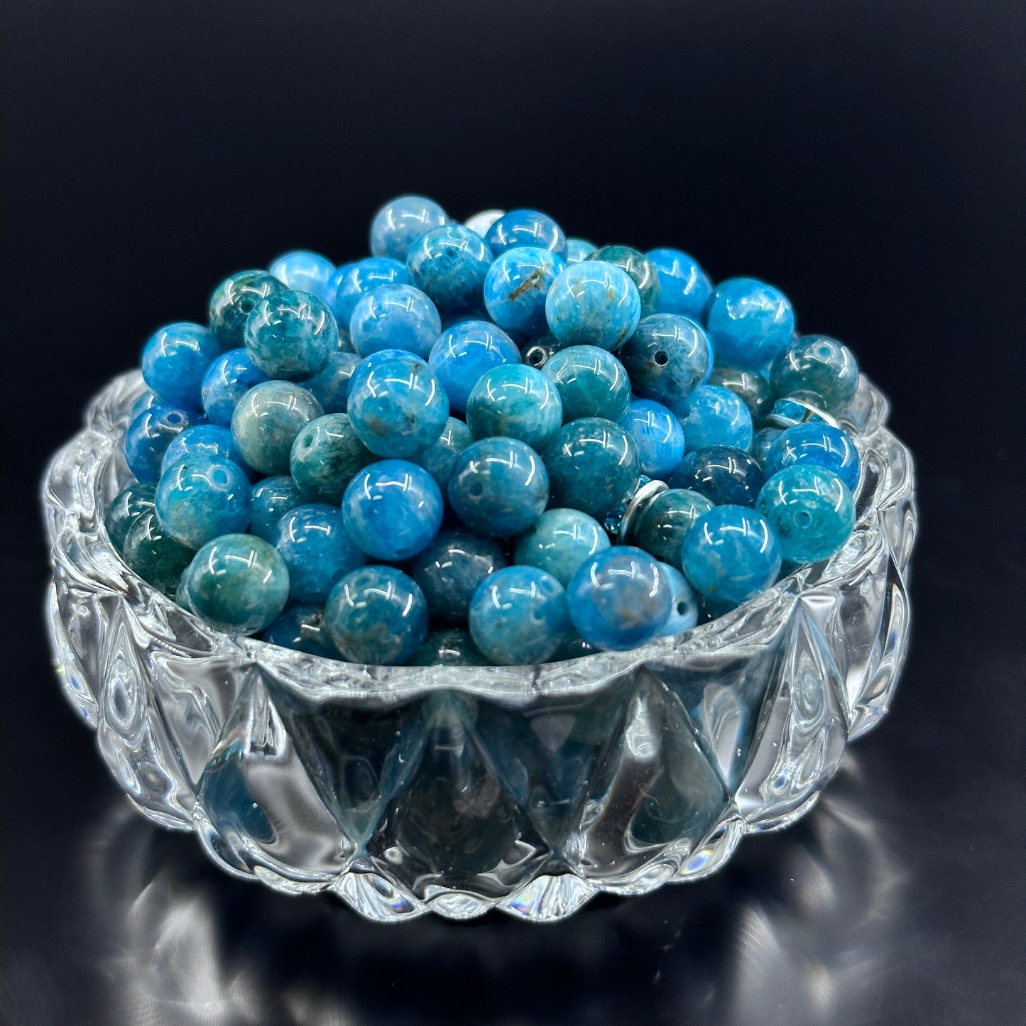 KEVI-DIY 8mm(±0.5mm) Natural Crystal Bead Set | 180 Beads + Free Elastic Strings & Charming Spacers | Make 8 Bracelets