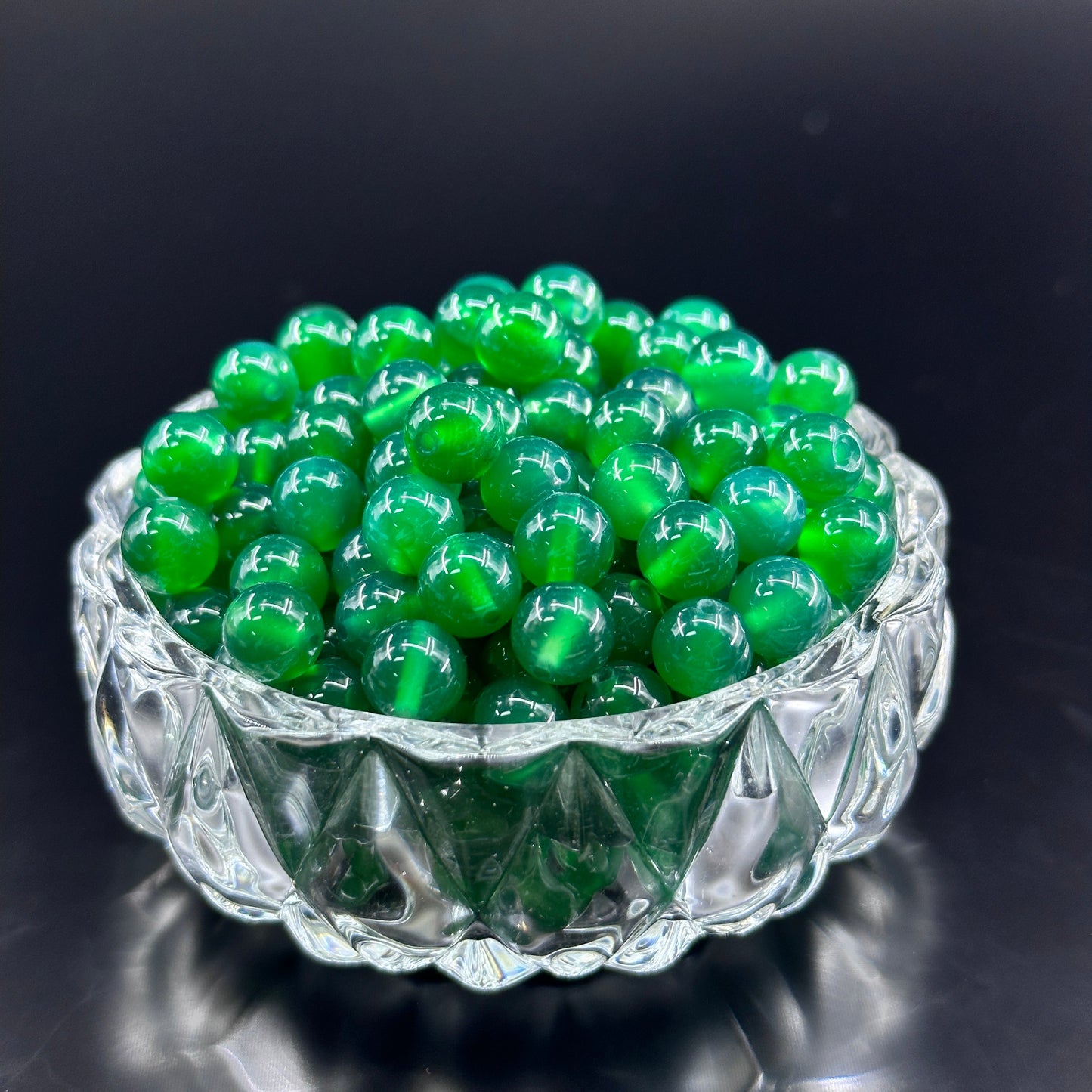 KEVI-DIY 8mm(±0.5mm) Natural Crystal Bead Set | 180 Beads + Free Elastic Strings & Charming Spacers | Make 8 Bracelets
