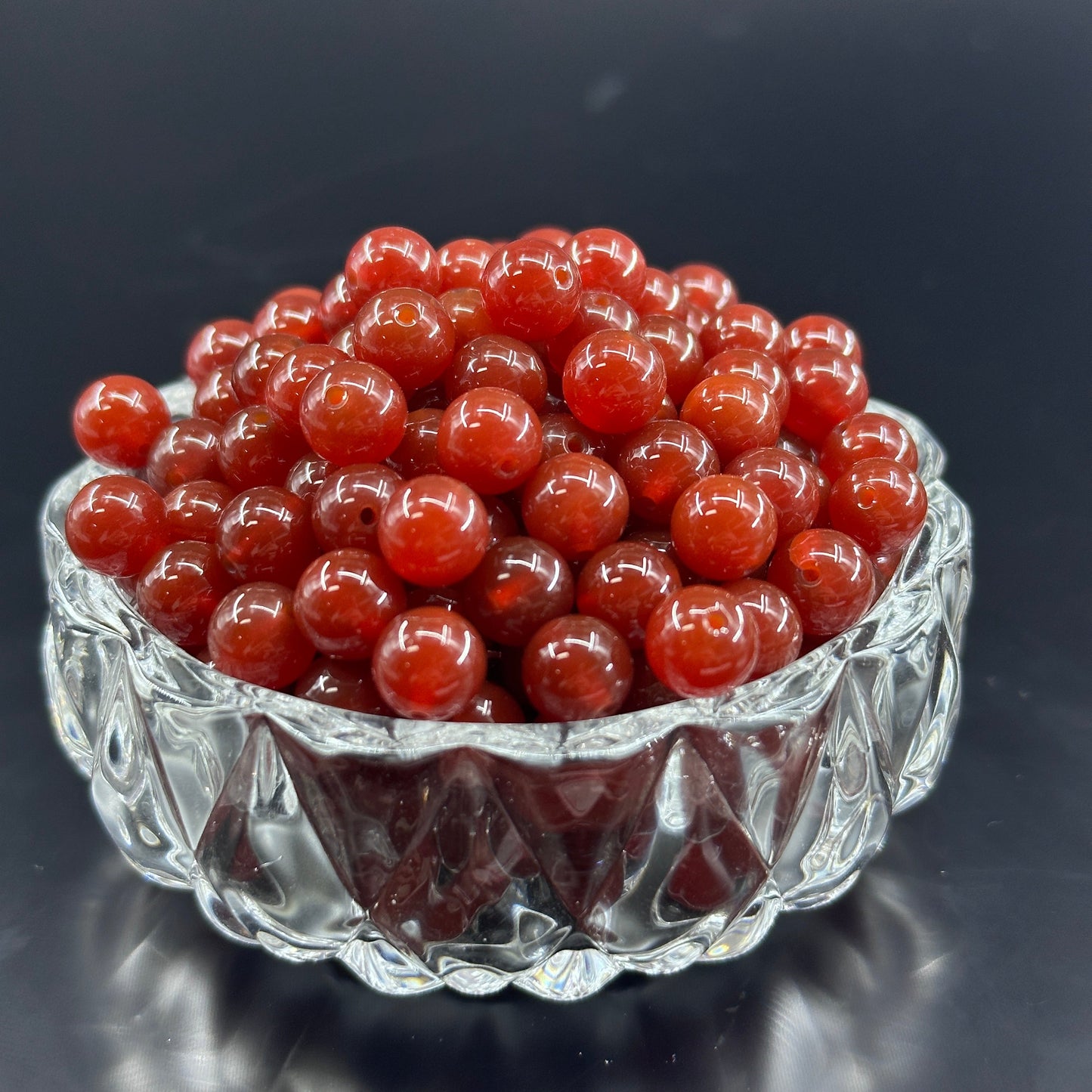 KEVI-DIY 8mm(±0.5mm) Natural Crystal Bead Set | 180 Beads + Free Elastic Strings & Charming Spacers | Make 8 Bracelets