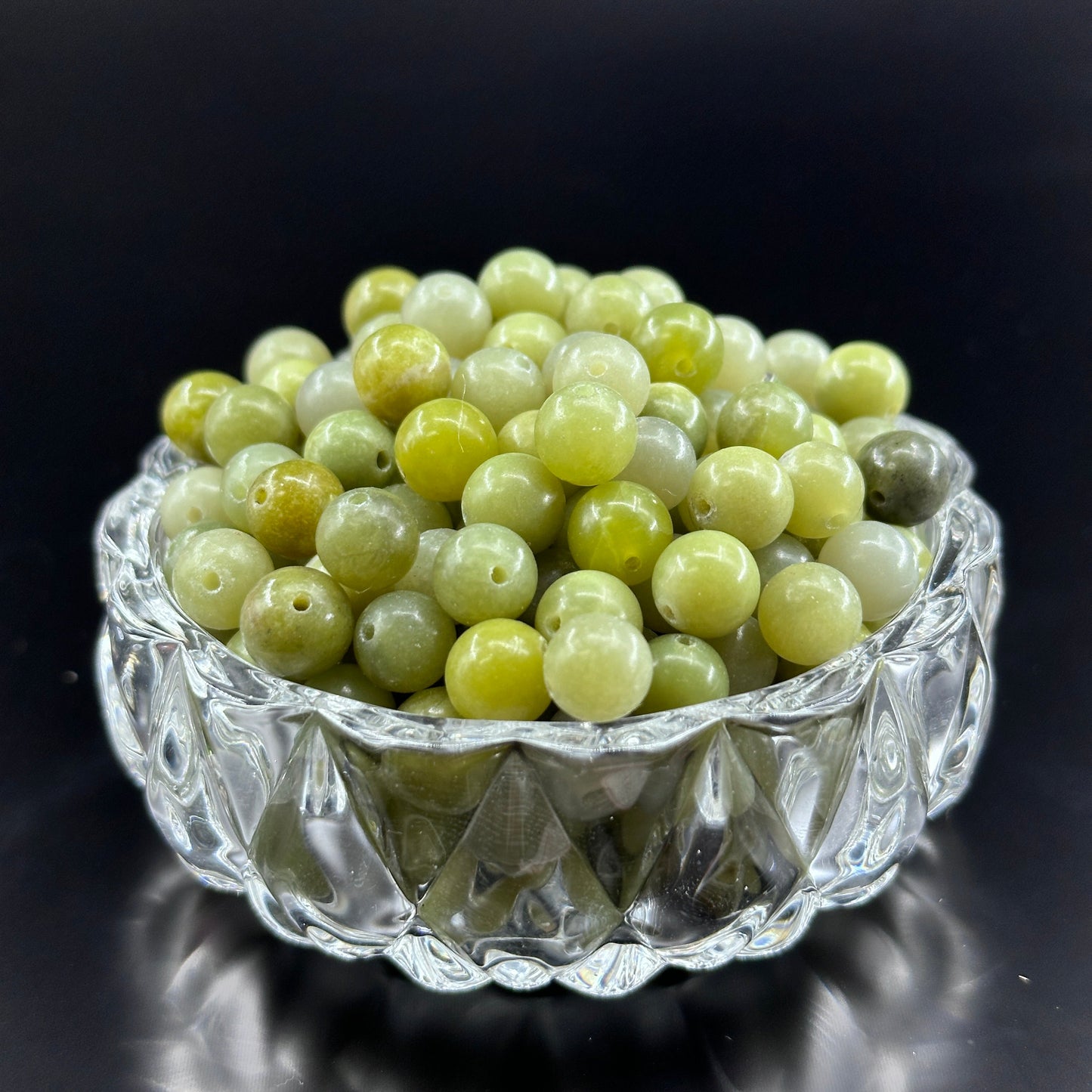 KEVI-DIY 8mm(±0.5mm) Natural Crystal Bead Set | 180 Beads + Free Elastic Strings & Charming Spacers | Make 8 Bracelets