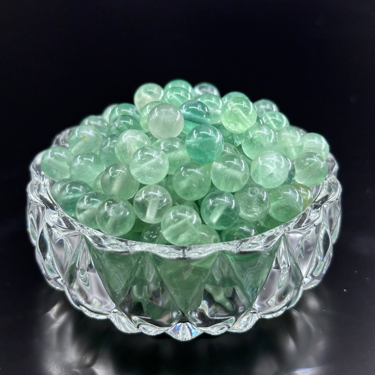 KEVI-DIY 8mm(±0.5mm) Natural Crystal Bead Set | 180 Beads + Free Elastic Strings & Charming Spacers | Make 8 Bracelets