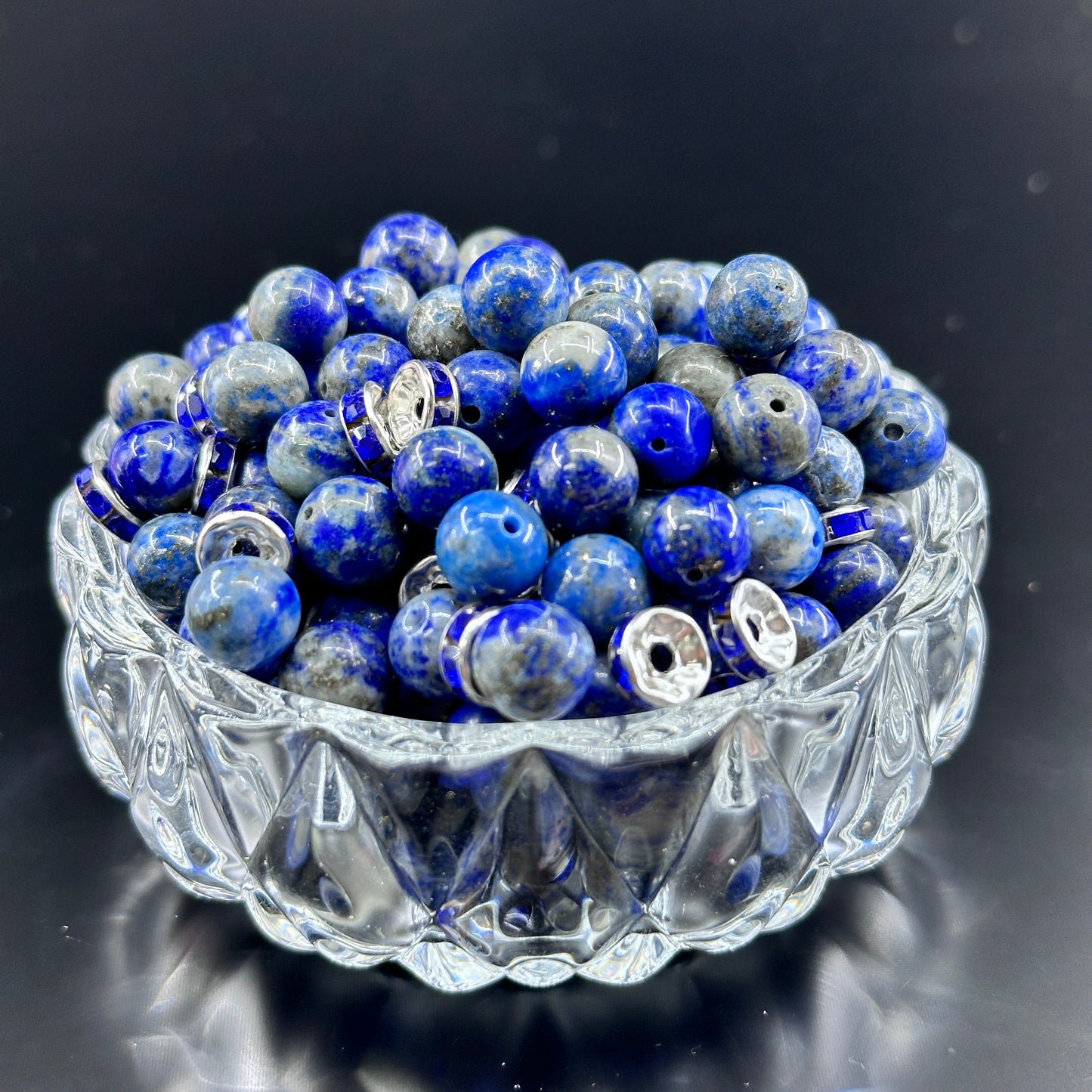 KEVI-DIY 8mm(±0.5mm) Natural Crystal Bead Set | 180 Beads + Free Elastic Strings & Charming Spacers | Make 8 Bracelets