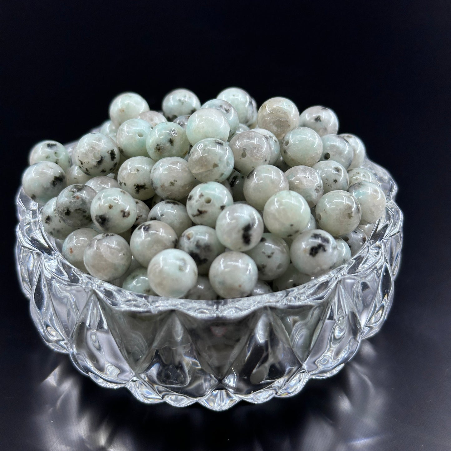 KEVI-DIY 8mm(±0.5mm) Natural Crystal Bead Set | 180 Beads + Free Elastic Strings & Charming Spacers | Make 8 Bracelets