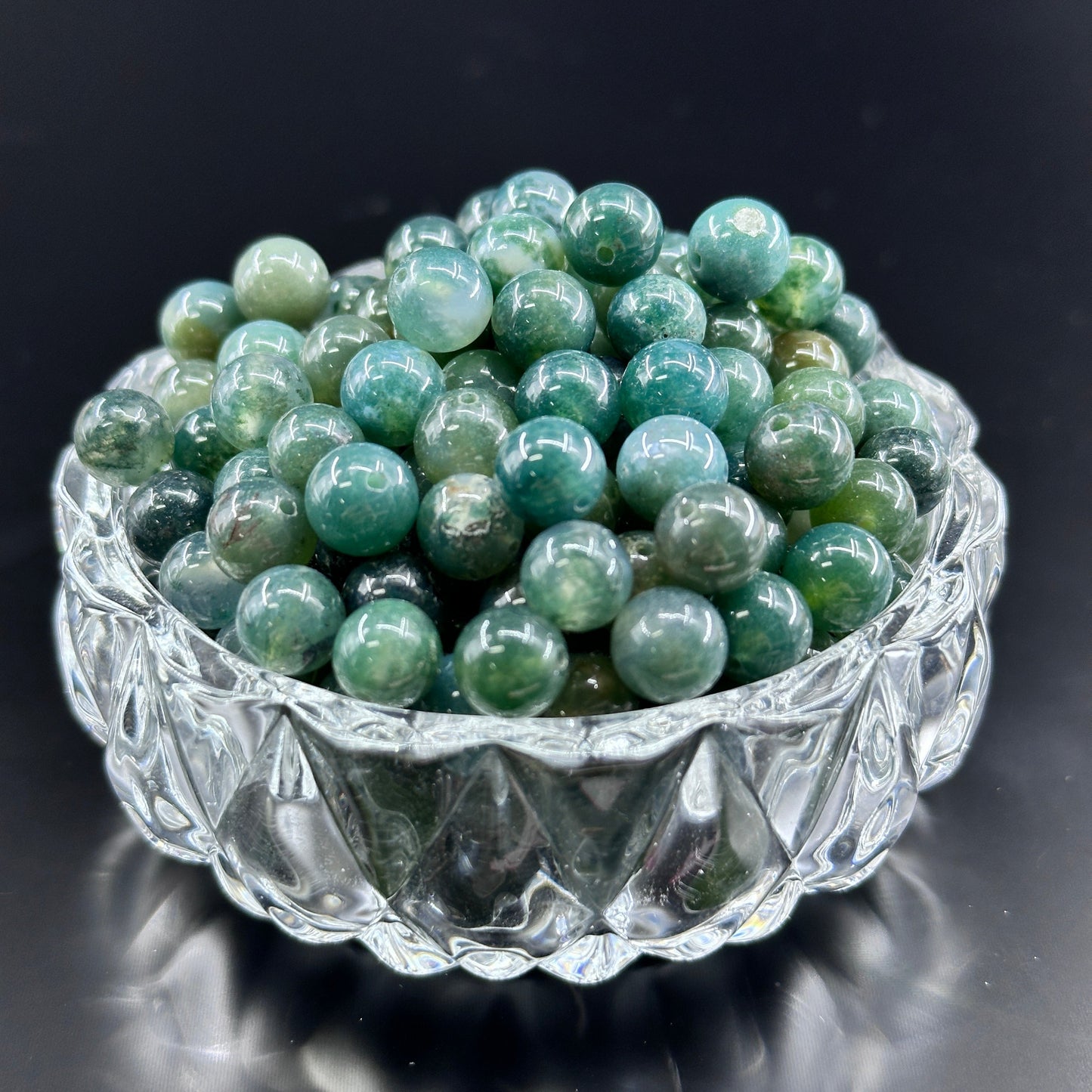 KEVI-DIY 8mm(±0.5mm) Natural Crystal Bead Set | 180 Beads + Free Elastic Strings & Charming Spacers | Make 8 Bracelets