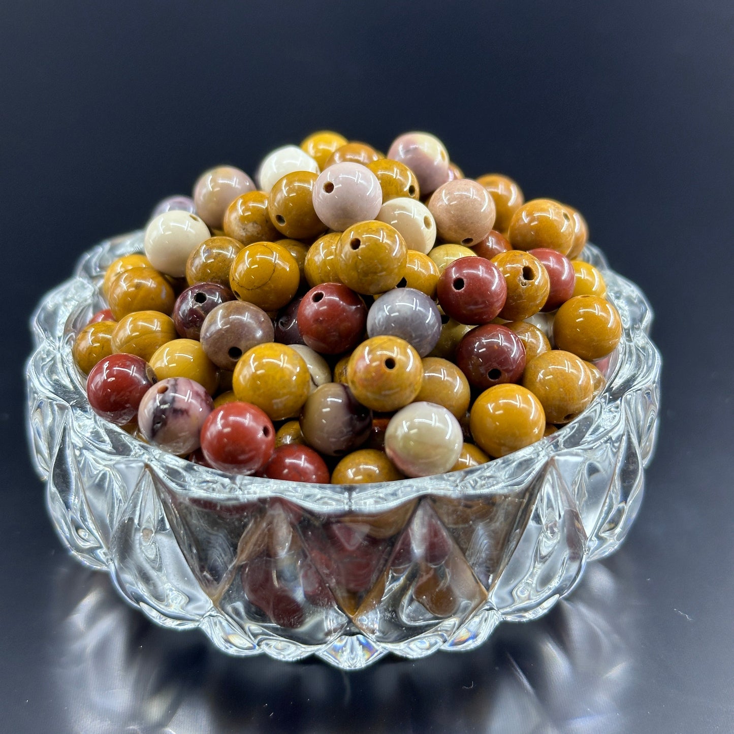 KEVI-DIY 8mm(±0.5mm) Natural Crystal Bead Set | 180 Beads + Free Elastic Strings & Charming Spacers | Make 8 Bracelets