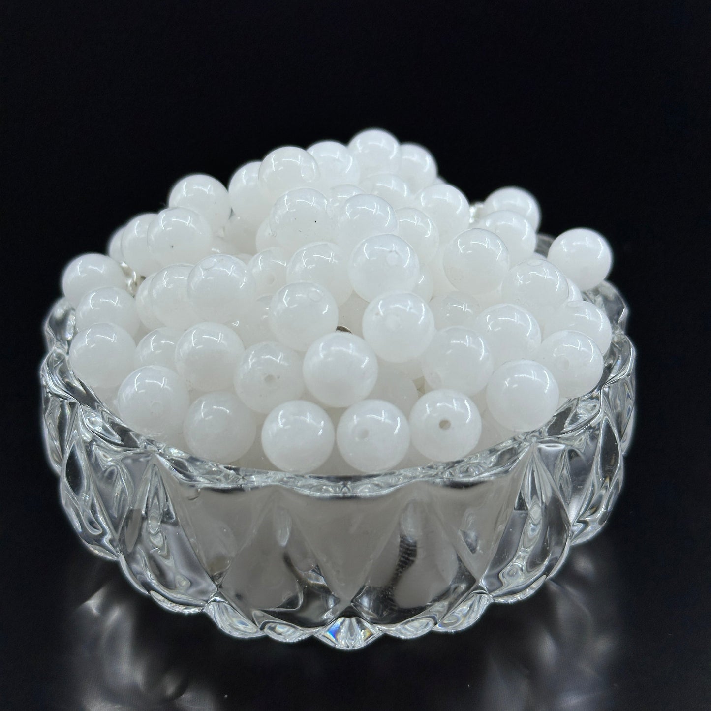 KEVI-DIY 8mm(±0.5mm) Natural Crystal Bead Set | 180 Beads + Free Elastic Strings & Charming Spacers | Make 8 Bracelets