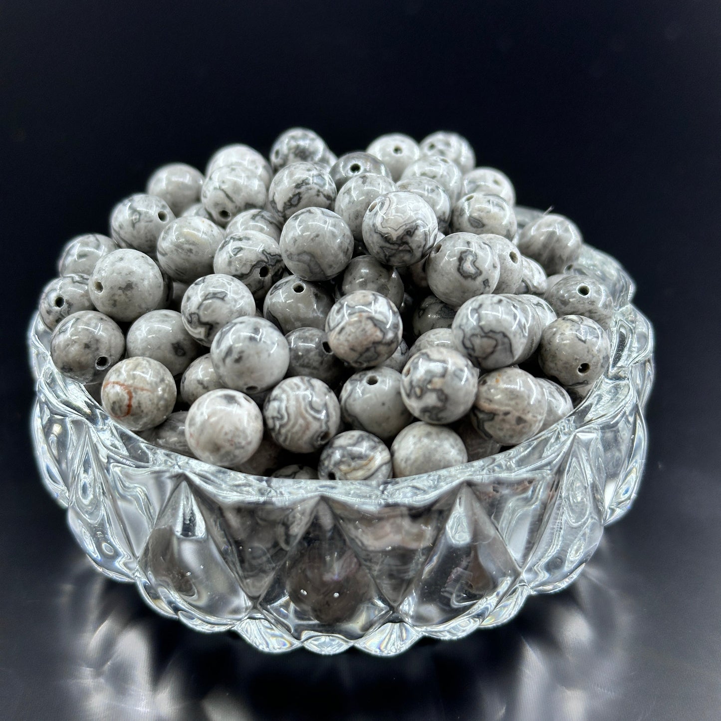 KEVI-DIY 8mm(±0.5mm) Natural Crystal Bead Set | 180 Beads + Free Elastic Strings & Charming Spacers | Make 8 Bracelets