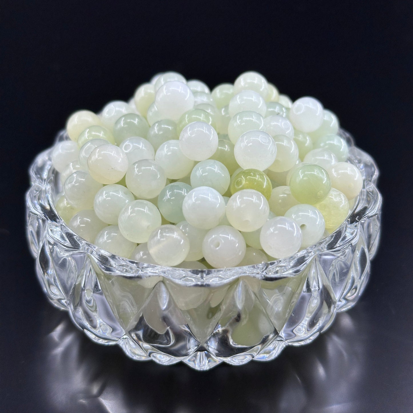 KEVI-DIY 8mm(±0.5mm) Natural Crystal Bead Set | 180 Beads + Free Elastic Strings & Charming Spacers | Make 8 Bracelets