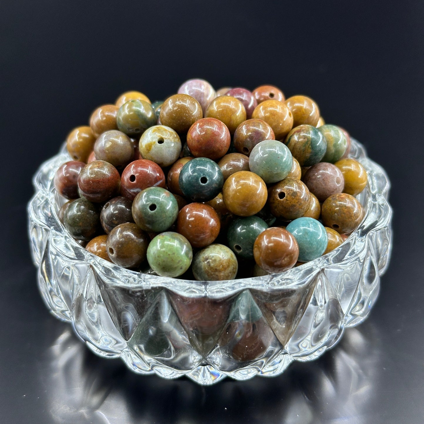 KEVI-DIY 8mm(±0.5mm) Natural Crystal Bead Set | 180 Beads + Free Elastic Strings & Charming Spacers | Make 8 Bracelets