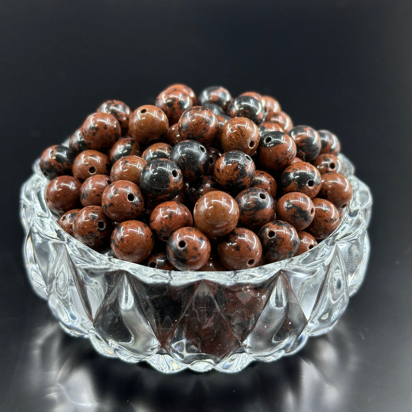 KEVI-DIY 8mm(±0.5mm) Natural Crystal Bead Set | 180 Beads + Free Elastic Strings & Charming Spacers | Make 8 Bracelets