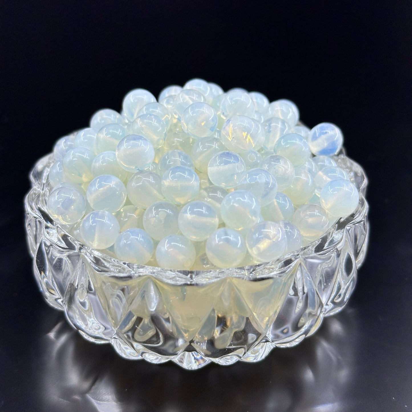 KEVI-DIY 8mm(±0.5mm) Natural Crystal Bead Set | 180 Beads + Free Elastic Strings & Charming Spacers | Make 8 Bracelets