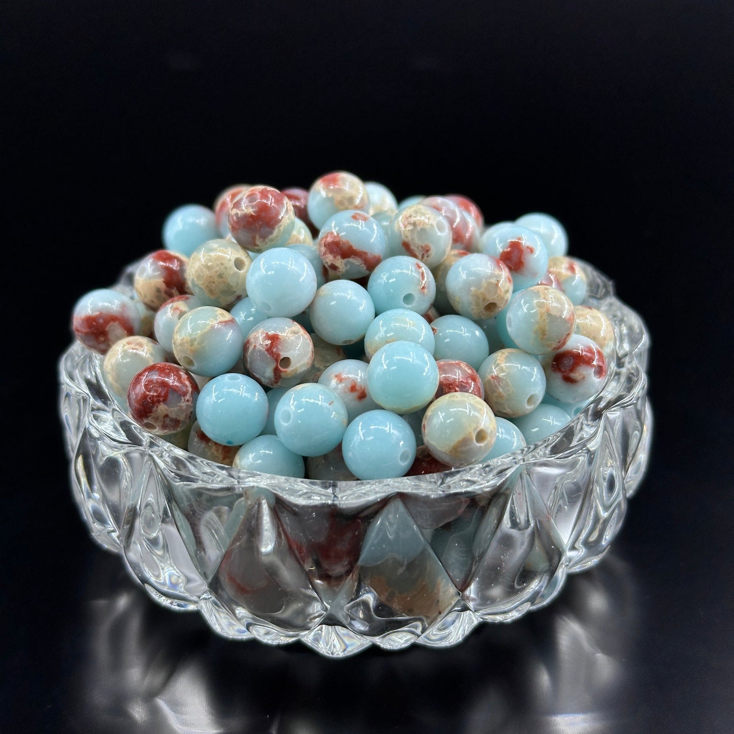 KEVI-DIY 8mm(±0.5mm) Natural Crystal Bead Set | 180 Beads + Free Elastic Strings & Charming Spacers | Make 8 Bracelets