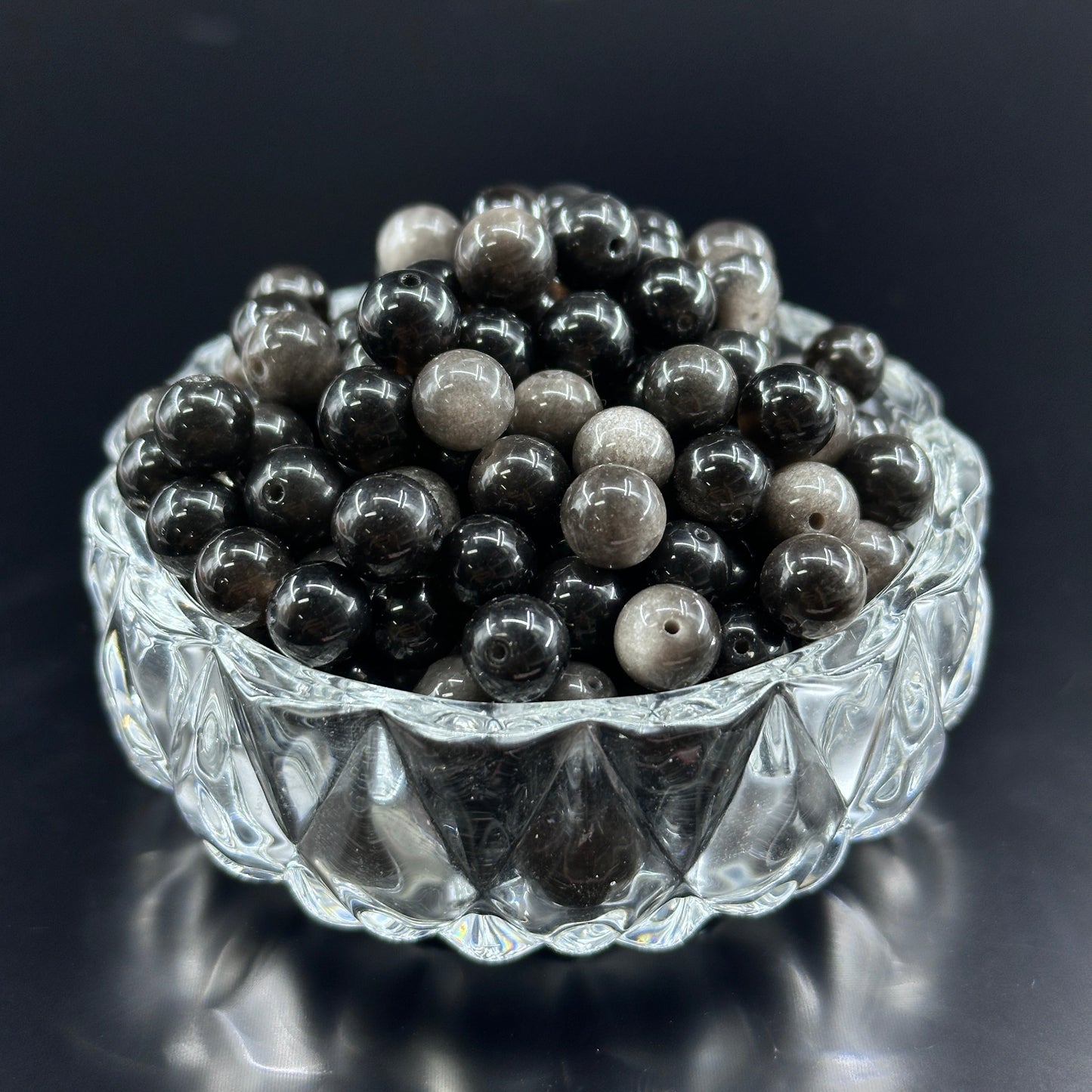 KEVI-DIY 8mm(±0.5mm) Natural Crystal Bead Set | 180 Beads + Free Elastic Strings & Charming Spacers | Make 8 Bracelets