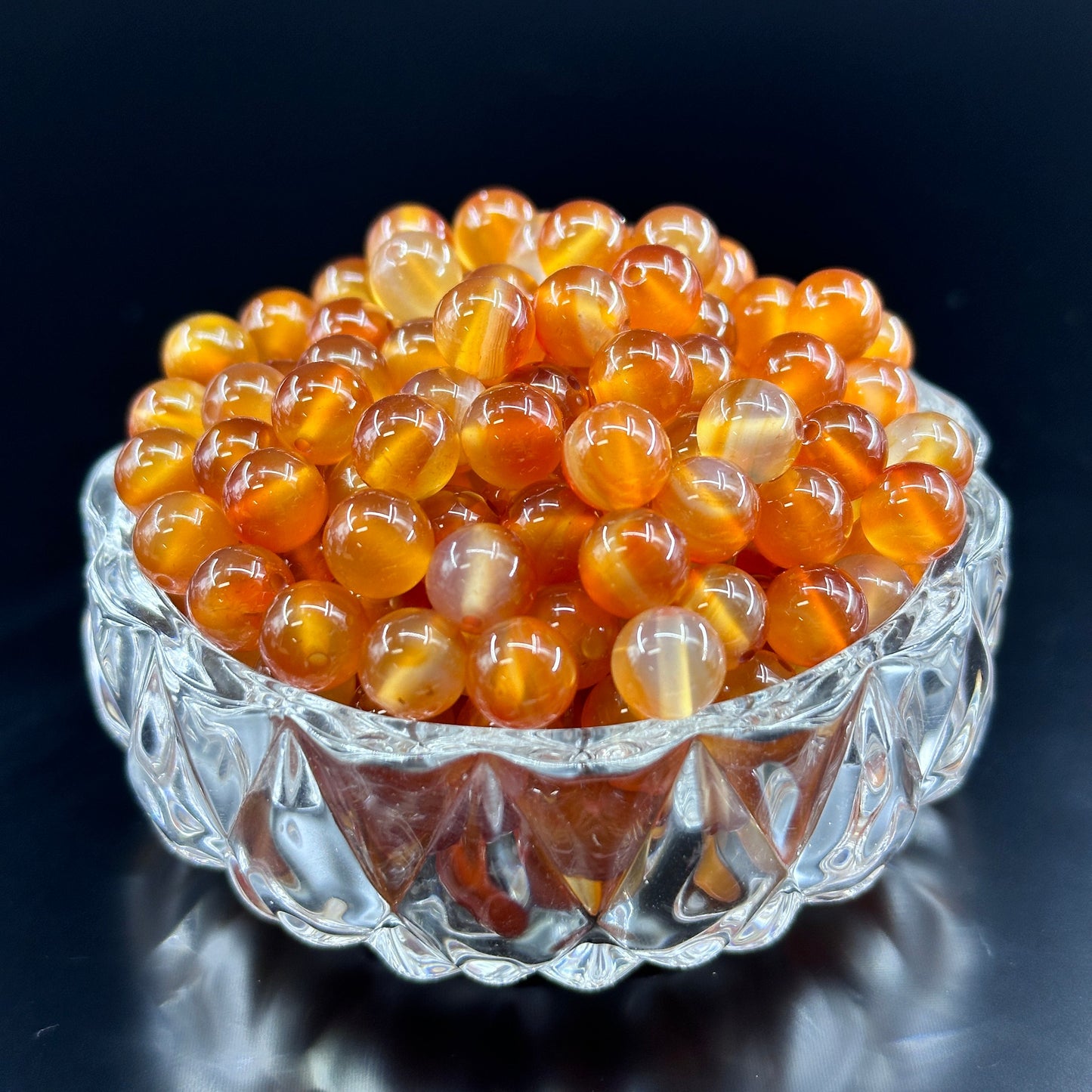 KEVI-DIY 8mm(±0.5mm) Natural Crystal Bead Set | 180 Beads + Free Elastic Strings & Charming Spacers | Make 8 Bracelets