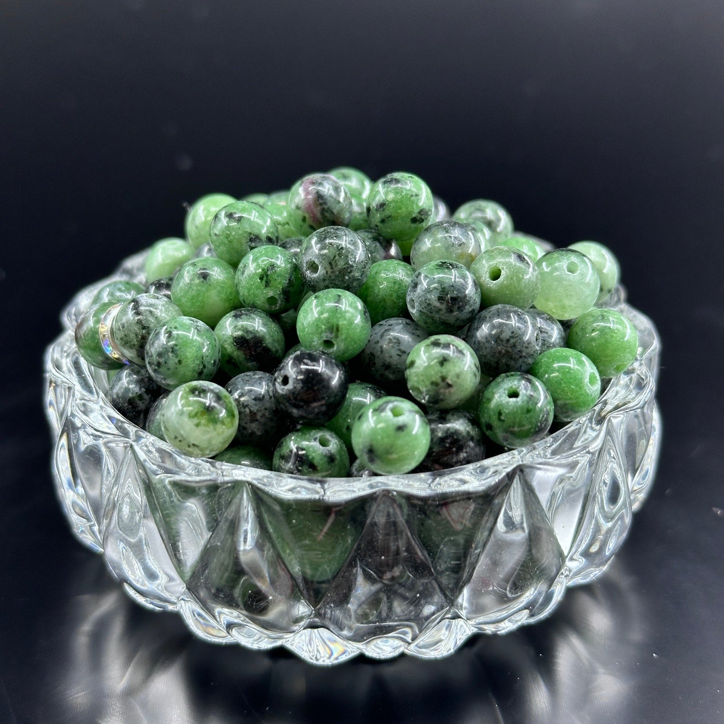 KEVI-DIY 8mm(±0.5mm) Natural Crystal Bead Set | 180 Beads + Free Elastic Strings & Charming Spacers | Make 8 Bracelets
