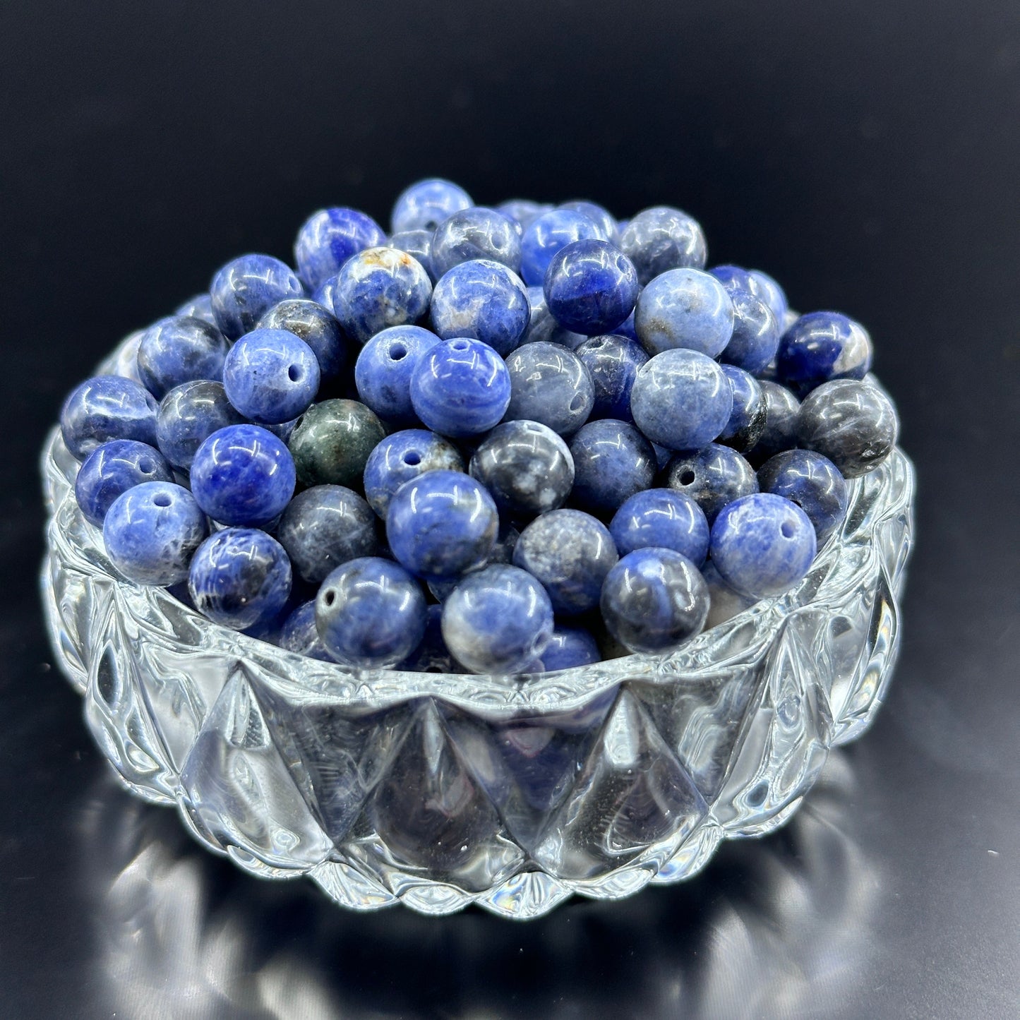 KEVI-DIY 8mm(±0.5mm) Natural Crystal Bead Set | 180 Beads + Free Elastic Strings & Charming Spacers | Make 8 Bracelets