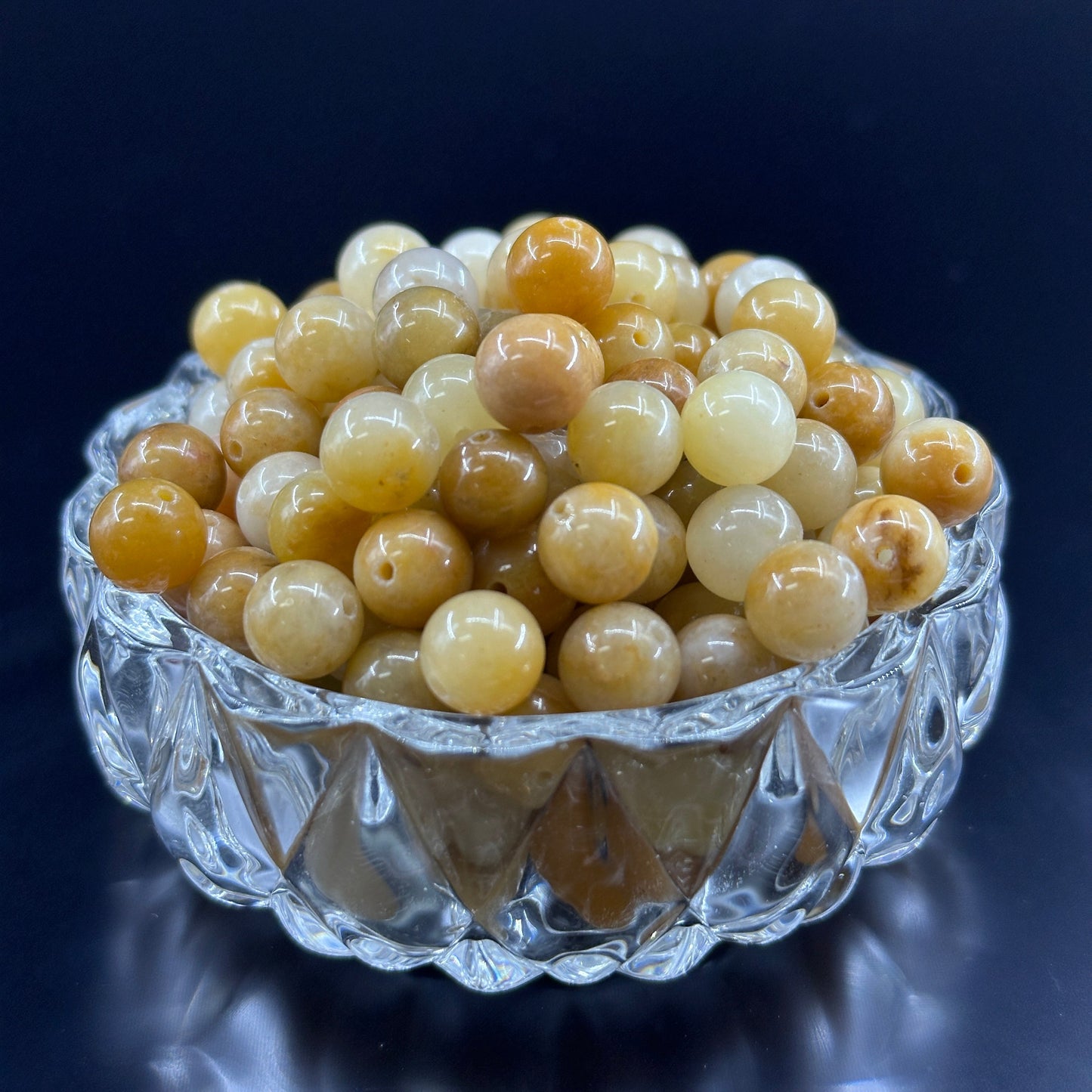 KEVI-DIY 8mm(±0.5mm) Natural Crystal Bead Set | 180 Beads + Free Elastic Strings & Charming Spacers | Make 8 Bracelets