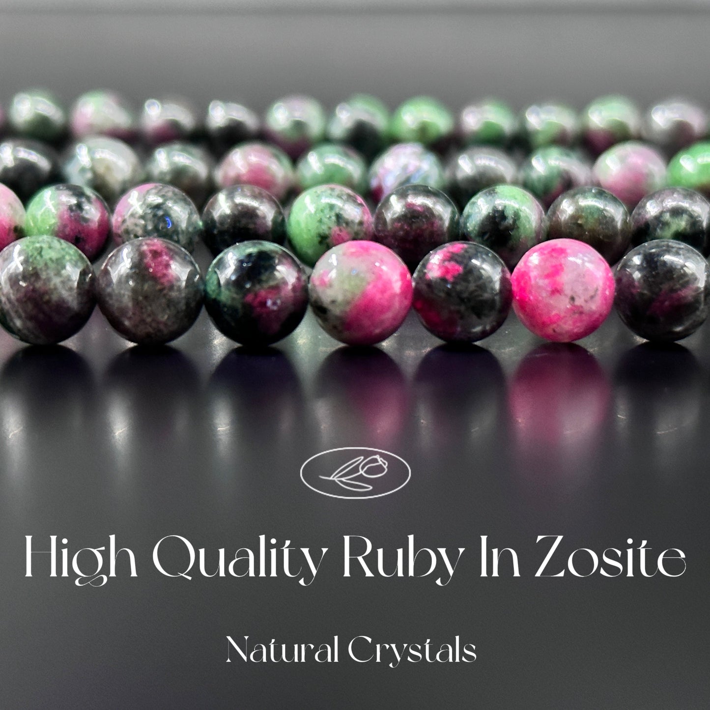KEVI-DIY SVIP 【8 mm】High Quality Natural Crystal Beads (1 Strand about 47 PCS Enough to make two bracelets)