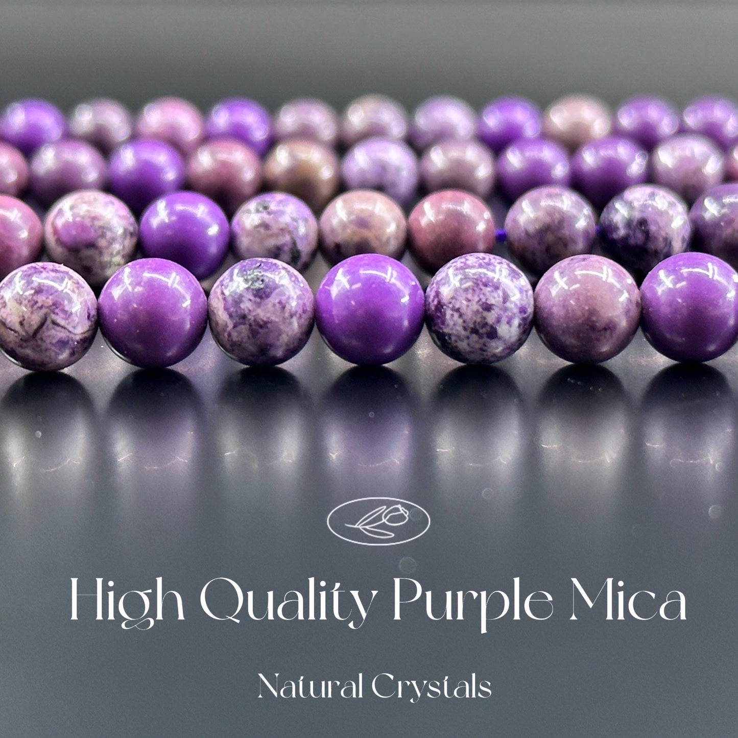 KEVI-DIY SVIP 【8 mm】High Quality Natural Crystal Beads (1 Strand about 47 PCS Enough to make two bracelets)