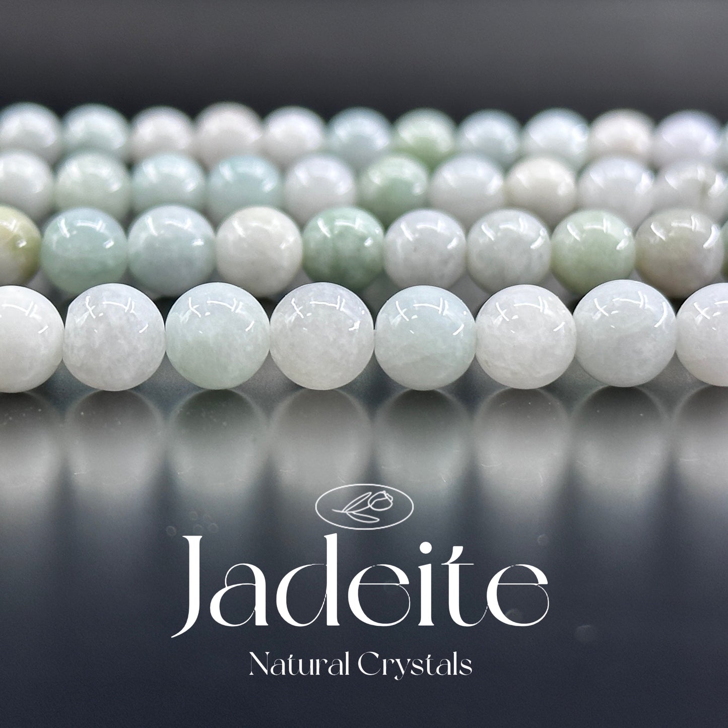 KEVI-DIY SVIP 【8 mm】High Quality Natural Crystal Beads (1 Strand about 47 PCS Enough to make two bracelets)
