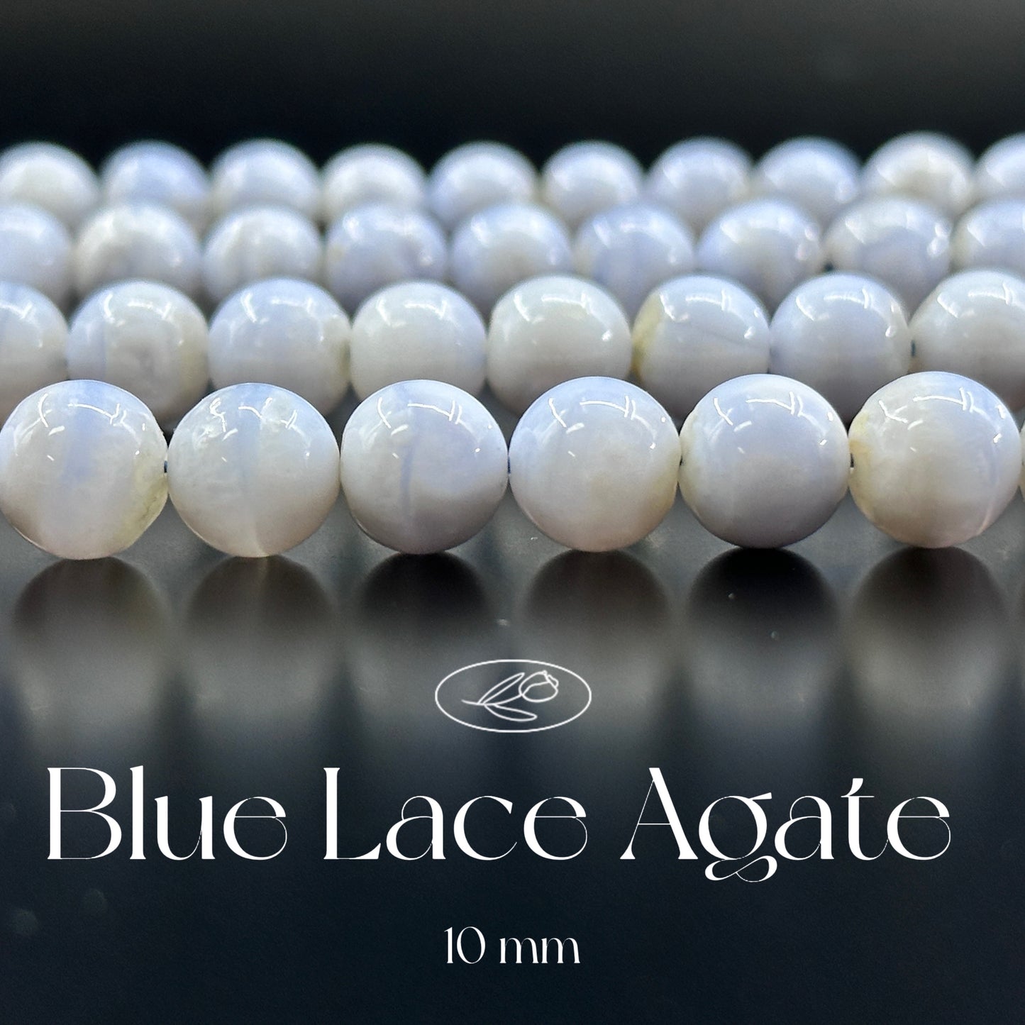 KEVI-DIY-【10 MM】Natural Crystal Beads (1 Strand about 36-40PCS)Semi-finished Crystal Beads