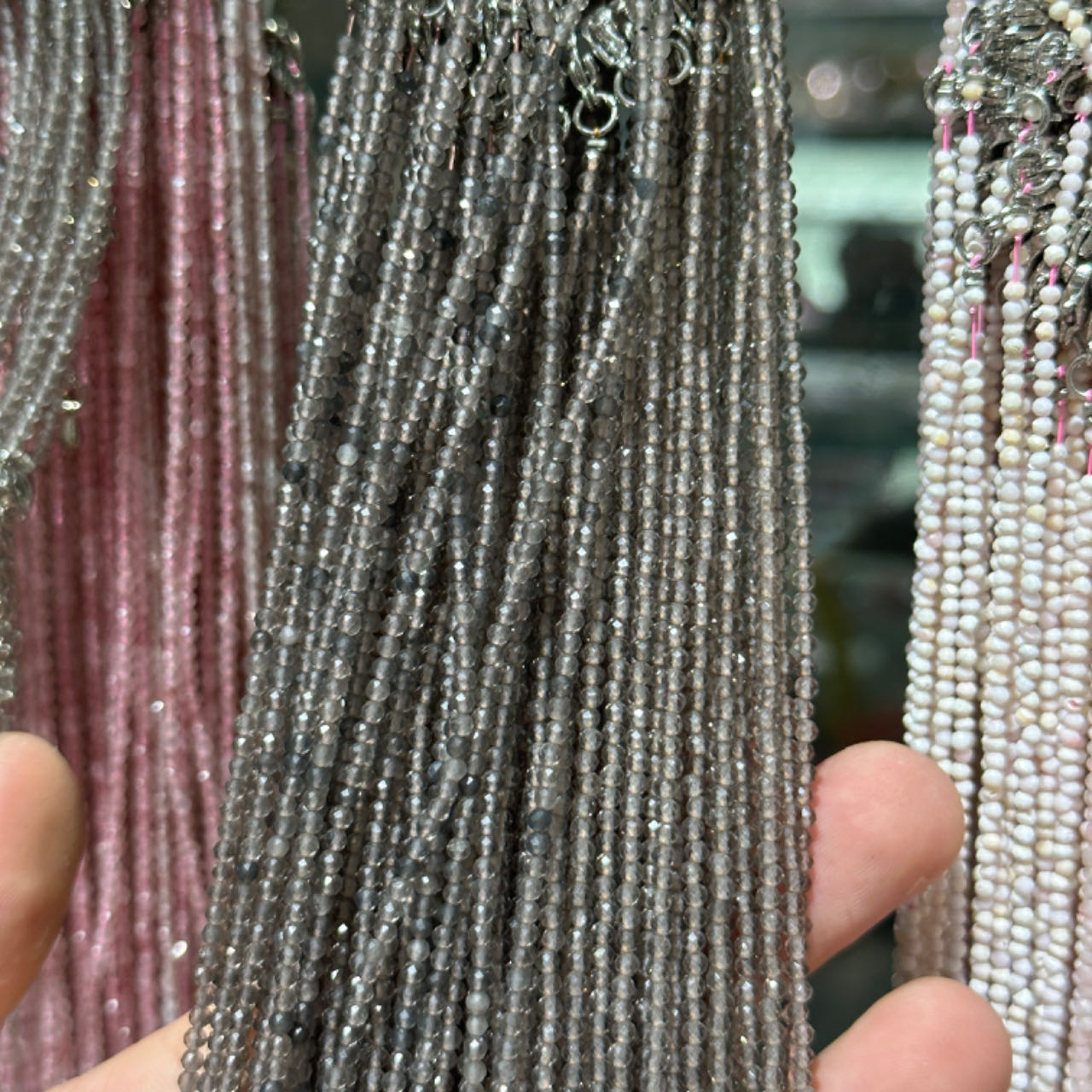 【2mm】 Faceted Natural Crystal Necklace Set | Timeless Sparkle Exquisite Handmade Jewelry