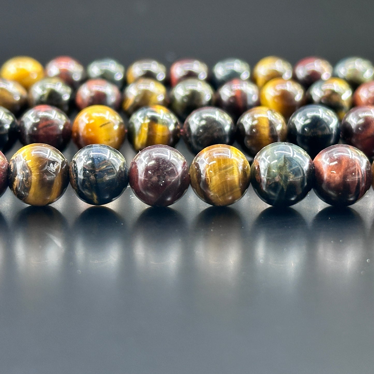 KEVI-DIY-【10 MM】Natural Crystal Beads (1 Strand about 36-40PCS)Semi-finished Crystal Beads