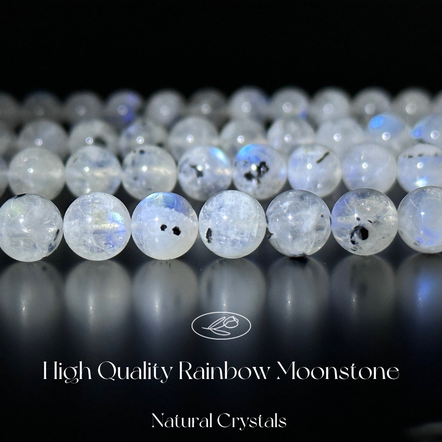 KEVI-DIY SVIP 【8 mm】High Quality Natural Crystal Beads (1 Strand about 47 PCS Enough to make two bracelets)