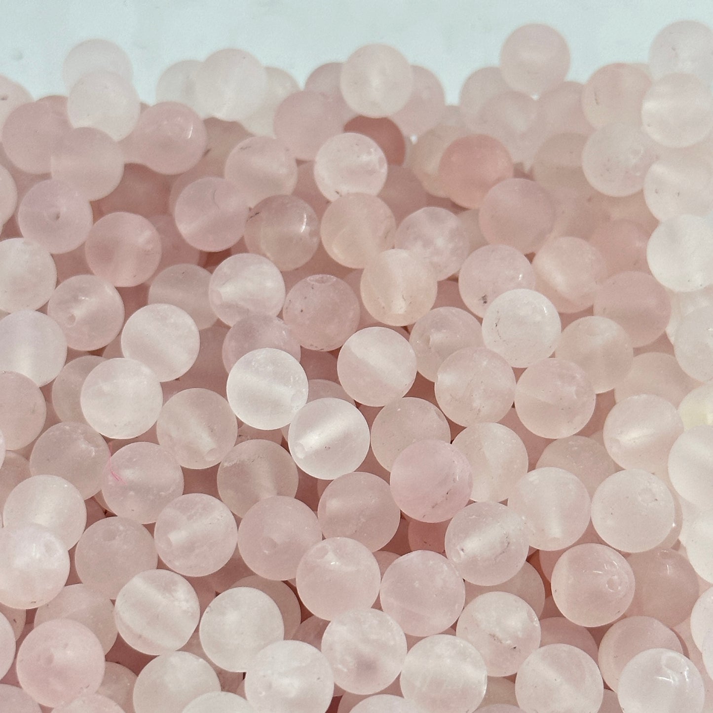 KEVI-DIY 8mm(±0.5mm) Natural Crystal Bead Set | 180 Beads + Free Elastic Strings & Charming Spacers | Make 8 Bracelets
