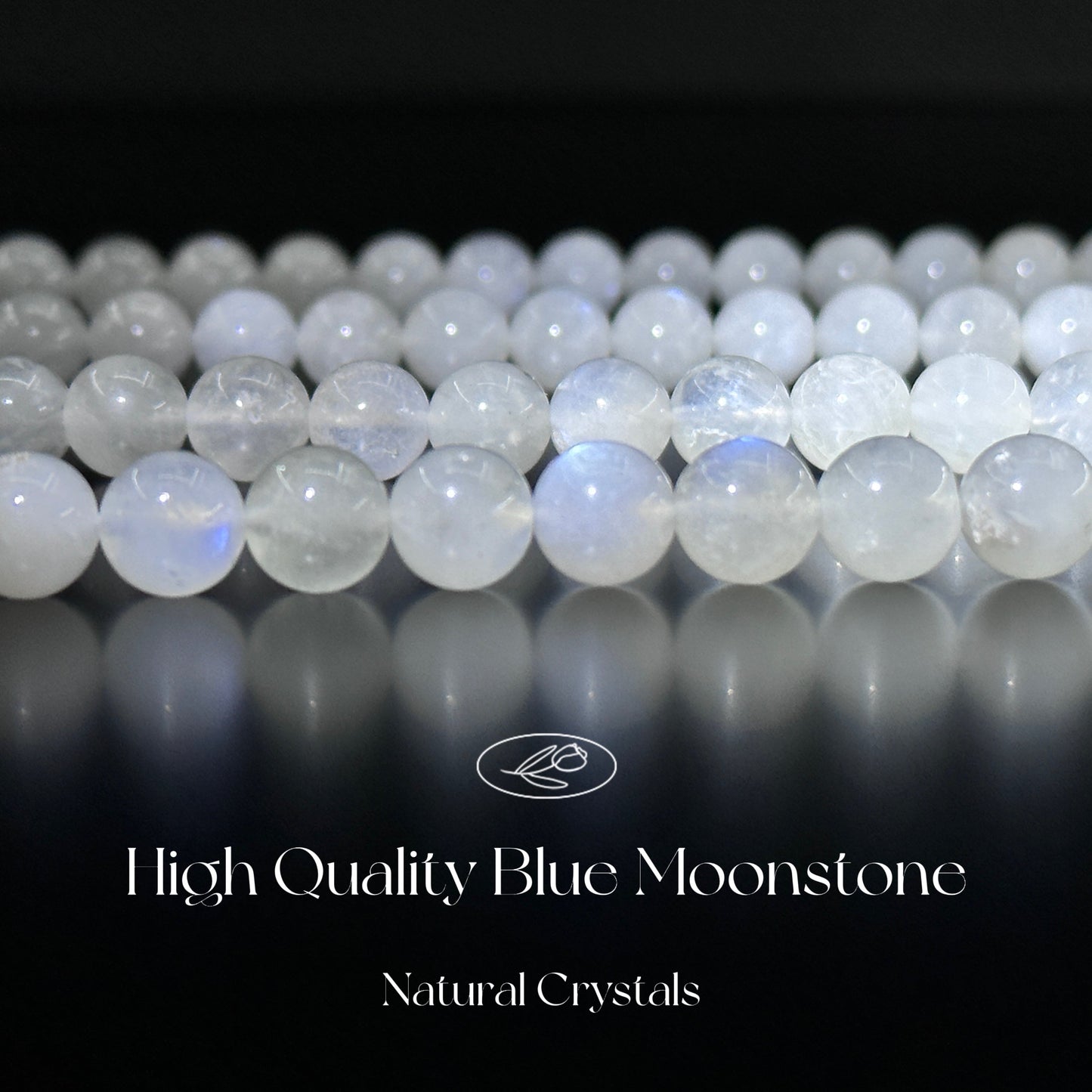 KEVI-DIY SVIP 【8 mm】High Quality Natural Crystal Beads (1 Strand about 47 PCS Enough to make two bracelets)