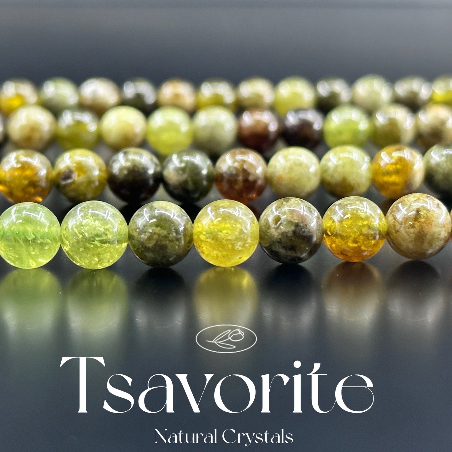KEVI-DIY SVIP 【8 mm】High Quality Natural Crystal Beads (1 Strand about 47 PCS Enough to make two bracelets)