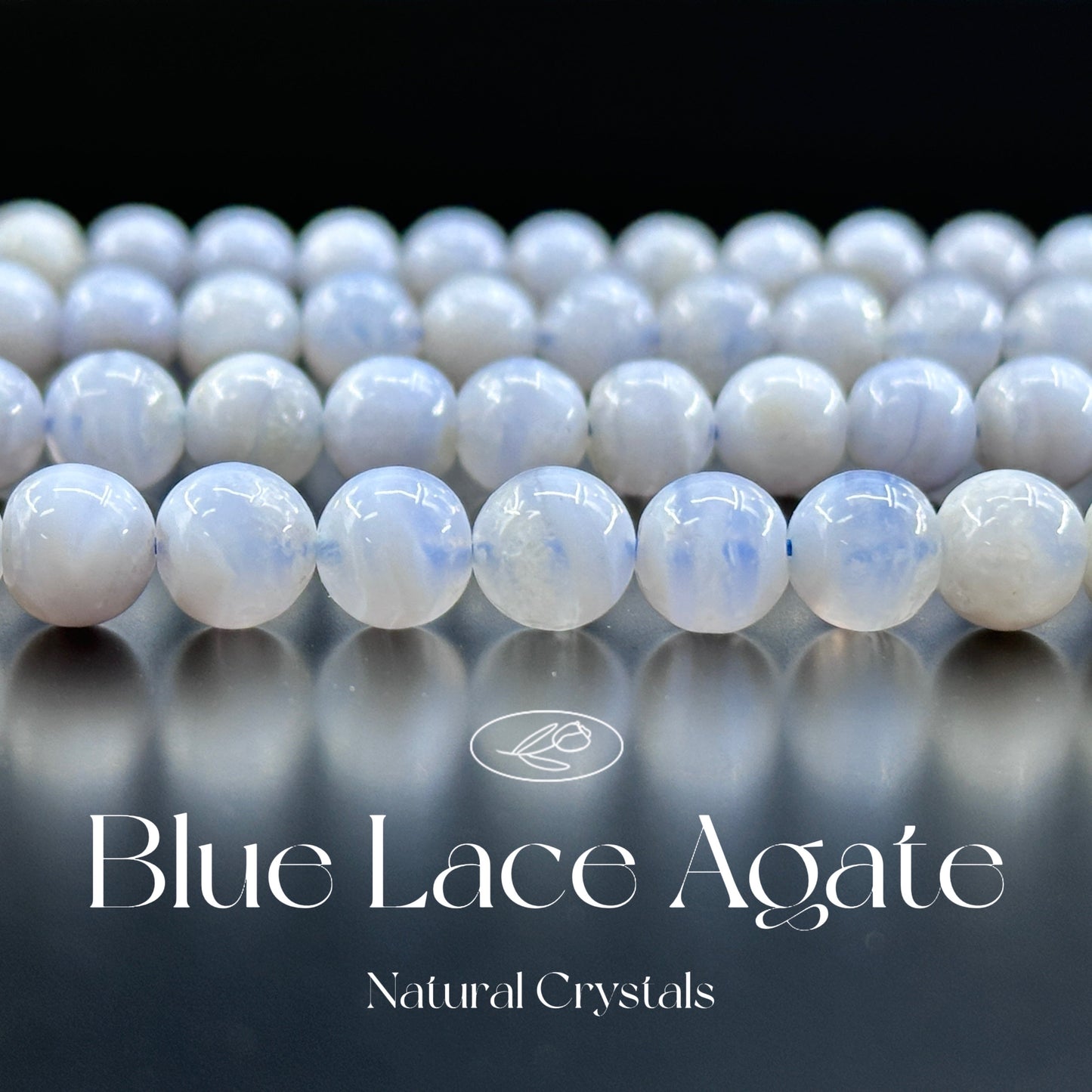 KEVI-DIY SVIP 【8 mm】High Quality Natural Crystal Beads (1 Strand about 47 PCS Enough to make two bracelets)