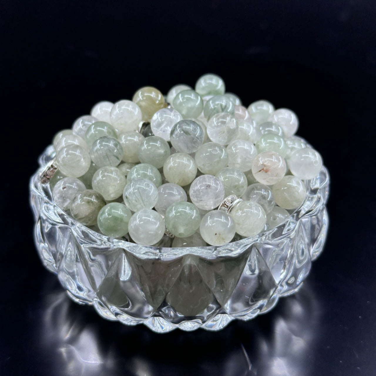 KEVI-DIY 【VIP】8mm Natural Crystal Beads (Over 180 Pcs) With Box Needles Strings Spacers